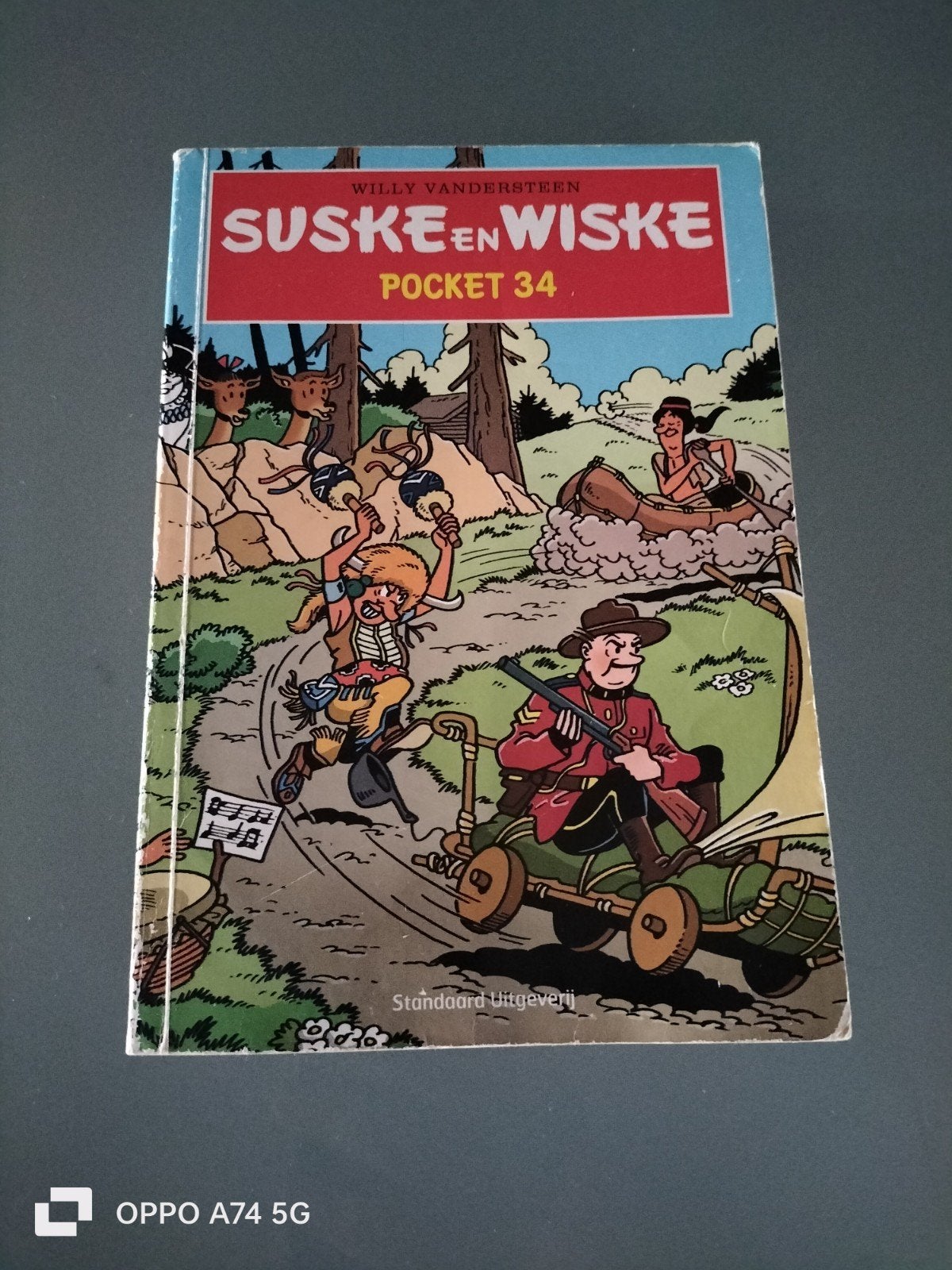 Suske en Wiske Pocket 34 - Twee toffe totems, Eén stripboek, Ophalen, Gelezen, Willy Vandersteen