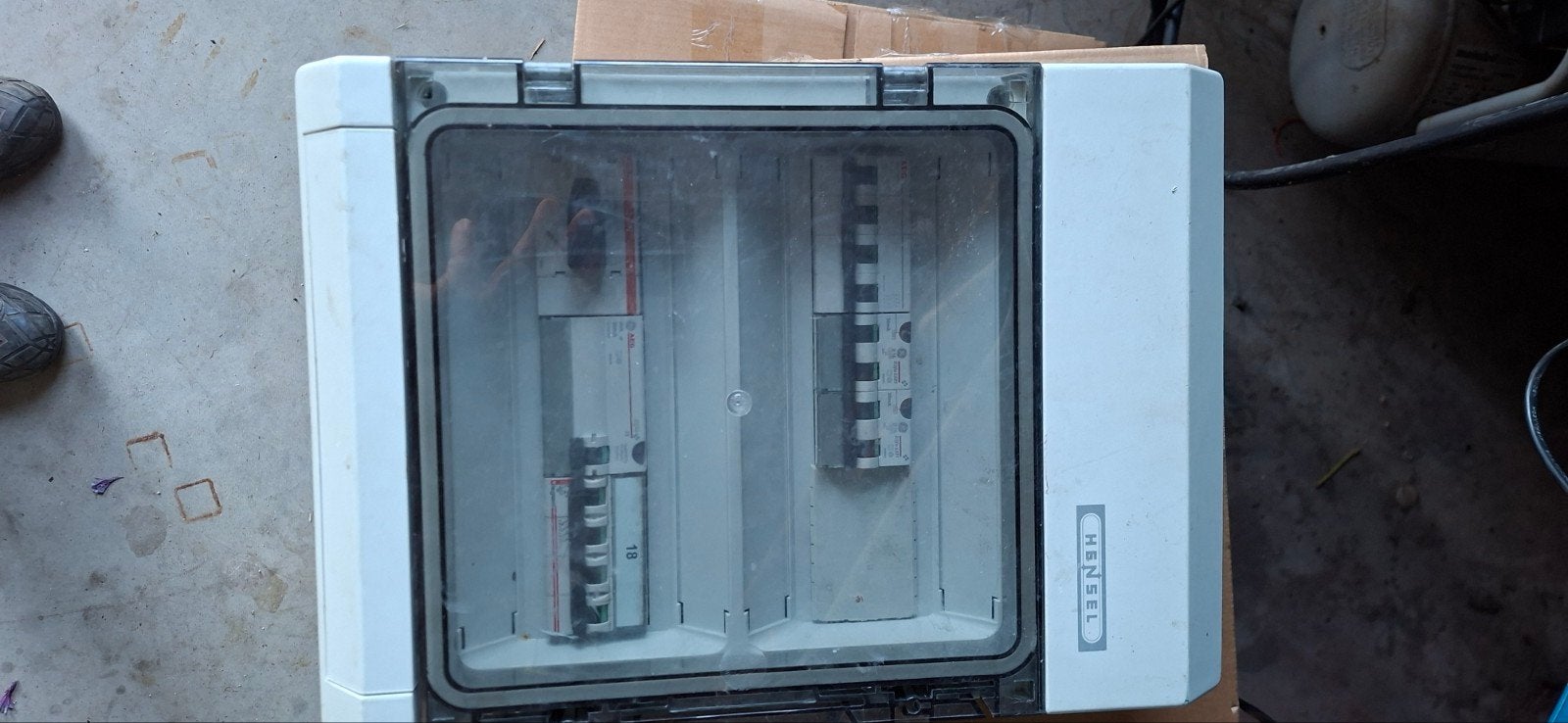 Hensel Groepenkast met ABB en AEG componenten, Ophalen, Gebruikt, Overige merken, Groepenkast