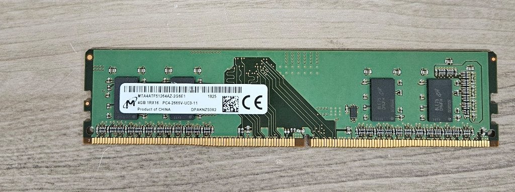 Micron MTA4TF51264AZ-2G6E1, Ophalen, Gebruikt, DDR4, Desktop