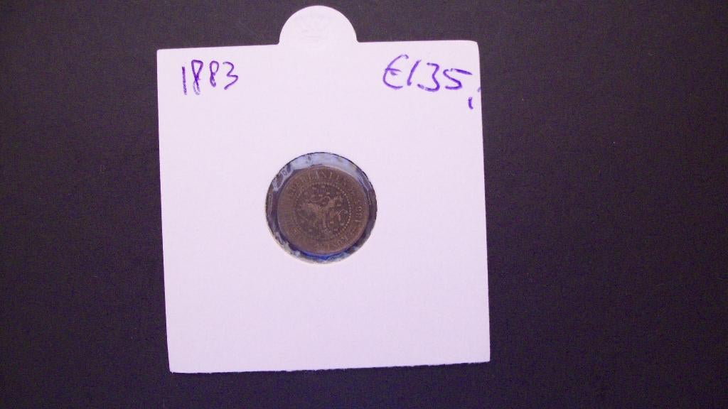 halve cent, koning willem 3., Postzegels en Munten, Munten | Nederland, Ophalen of Verzenden, Koning Willem III, Overige waardes