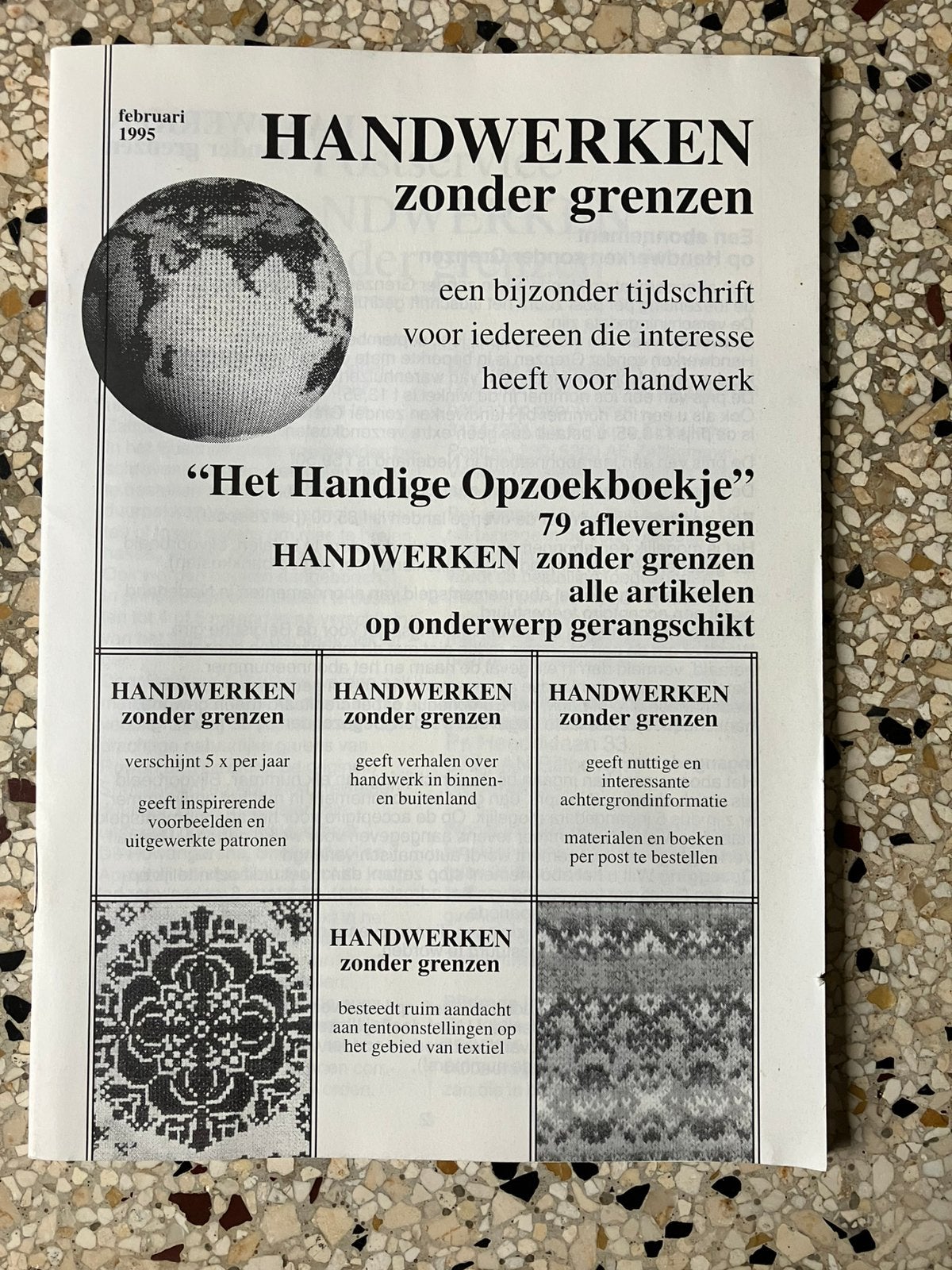 Het Handige Opzoekboekje (Handwerken zonder grenzen) febr.95, Hobby en Vrije tijd, Breien en Haken, Ophalen of Verzenden, Zo goed als nieuw