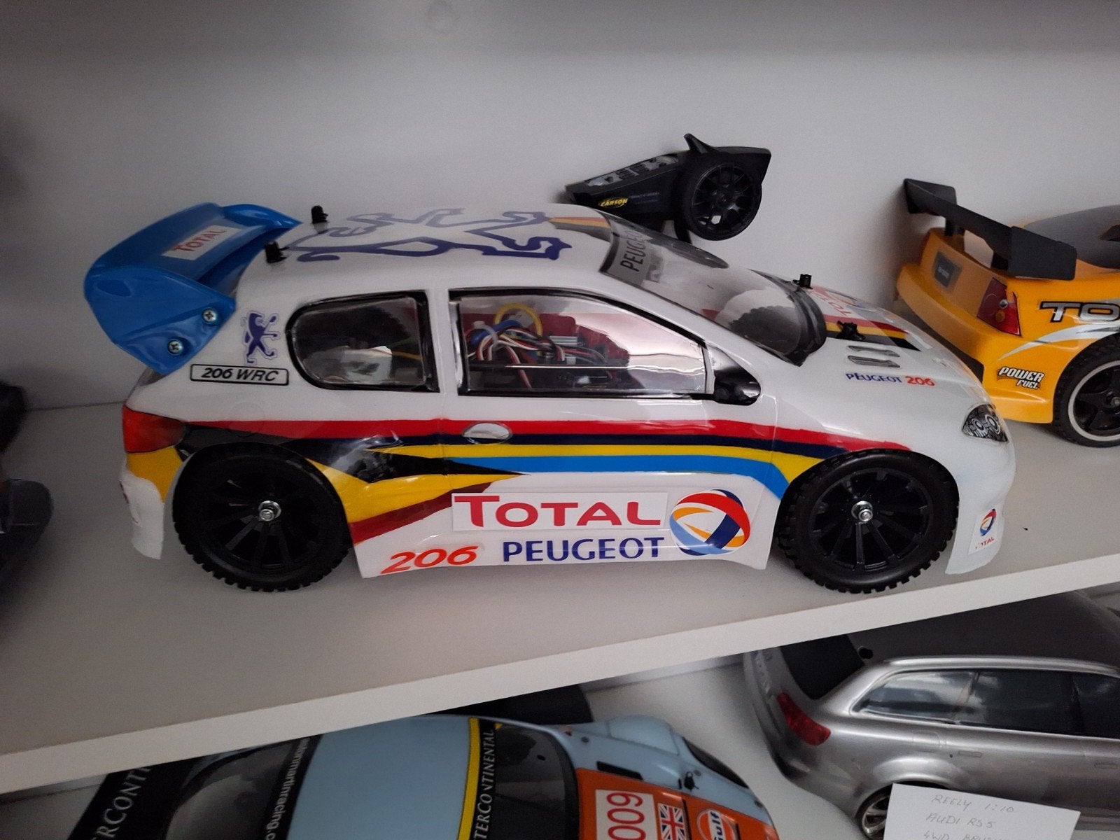 Peugeot Rally Tamiya TL-01 1:10 2WD Brushed RC Auto, Verzenden