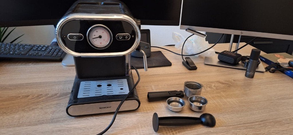 Silvercrest espressomachine, Gebruikt, Espresso apparaat, Gemalen koffie, Ophalen of Verzenden