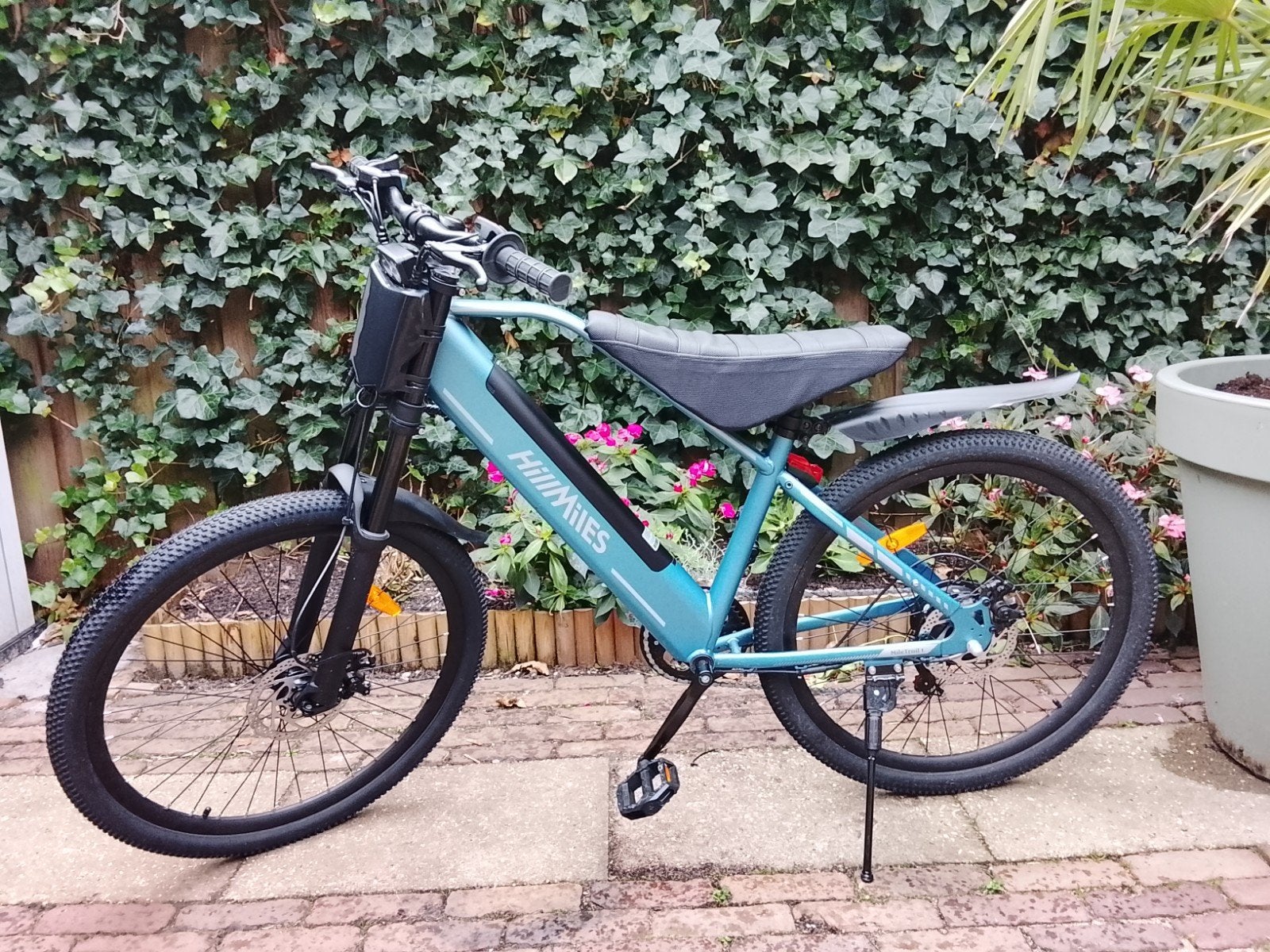 Hill Miles Trail 1 E-bike met upgrades, Fietsen en Brommers, Zo goed als nieuw, 59 cm of meer, 50 km per accu of meer, Ophalen
