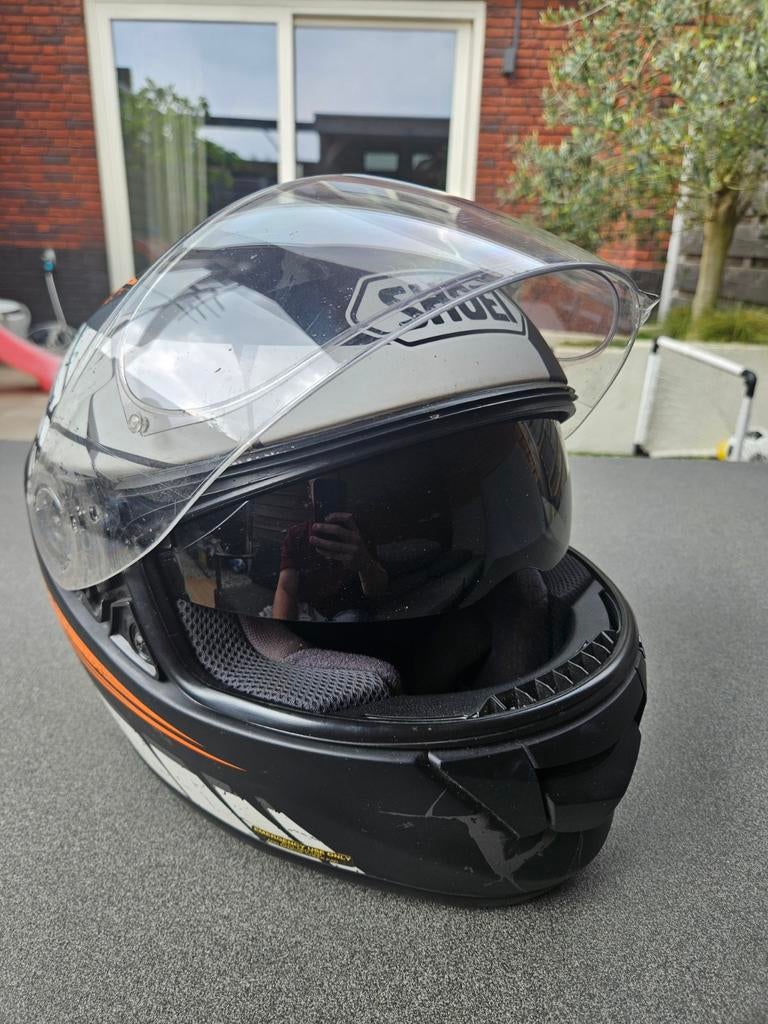 Shoei motorhelm maat XL - Gebruikt, Motoren, Kleding | Motorhelmen, XL, Ophalen of Verzenden, Integraalhelm, Shoei