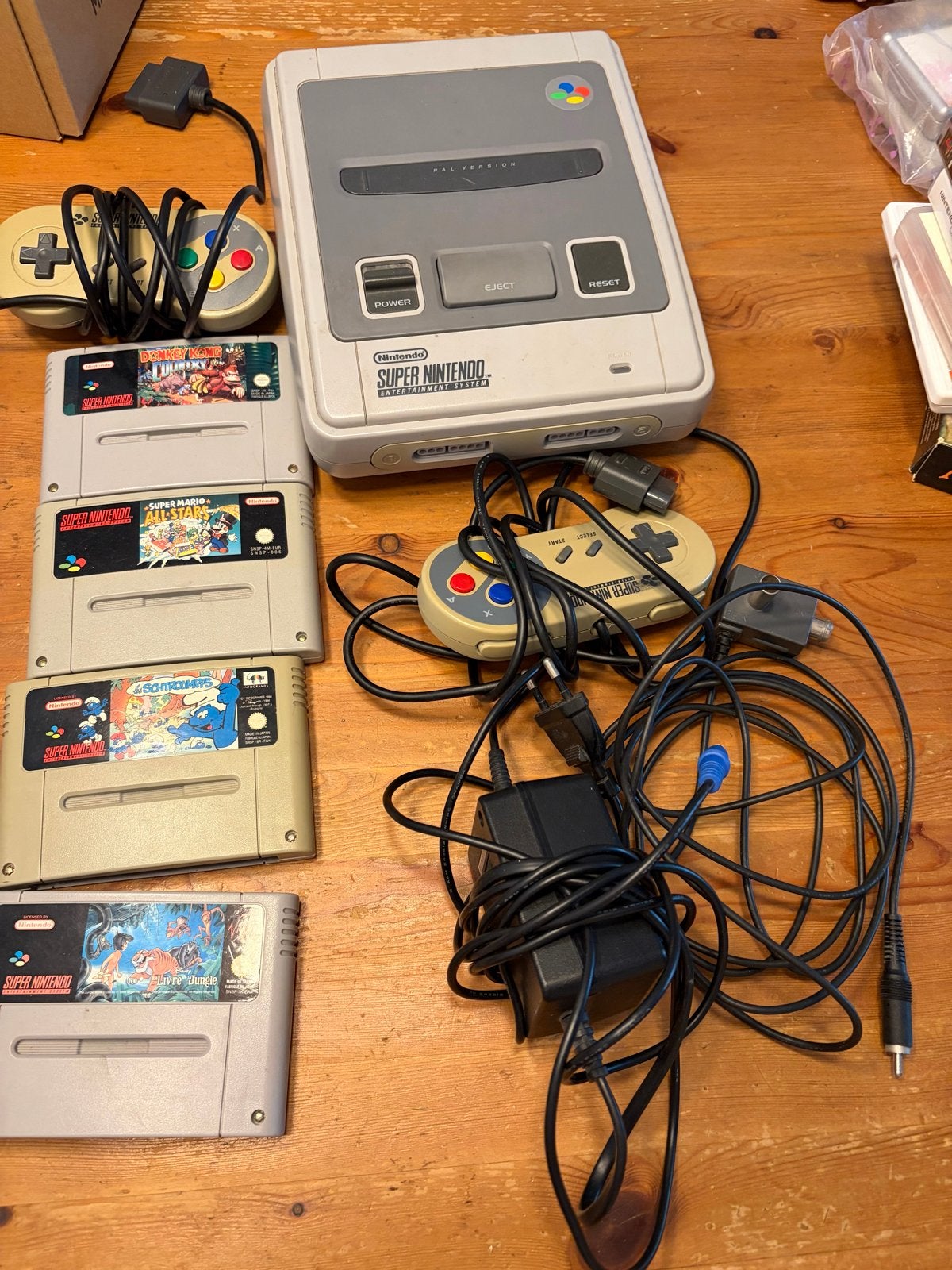 Snes met diverse games - Gebruikte staat, Spelcomputers en Games, Games | Nintendo Super NES, Avontuur en Actie, Gebruikt, 2 spelers