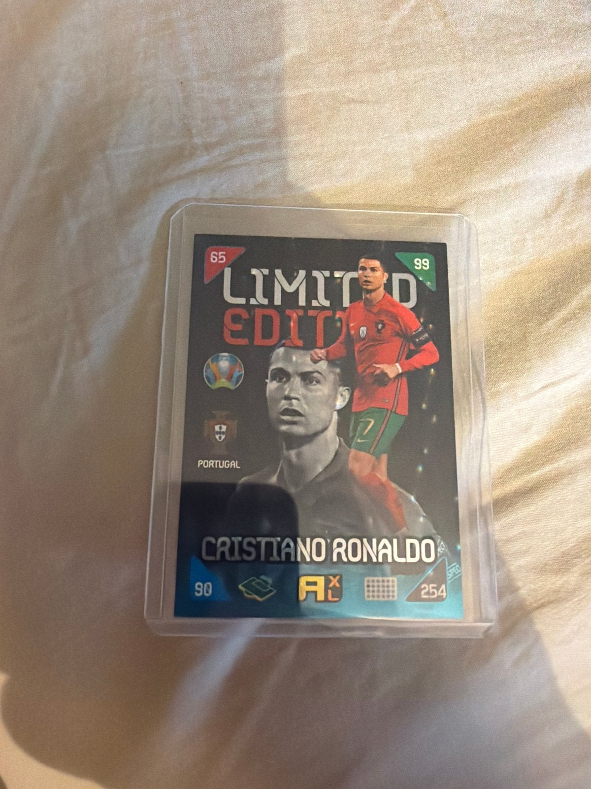 Cristiano Ronaldo Limited Edition Voetbal Spelerskaart, Ophalen of Verzenden, Zo goed als nieuw, Buitenlandse clubs, Spelerskaart