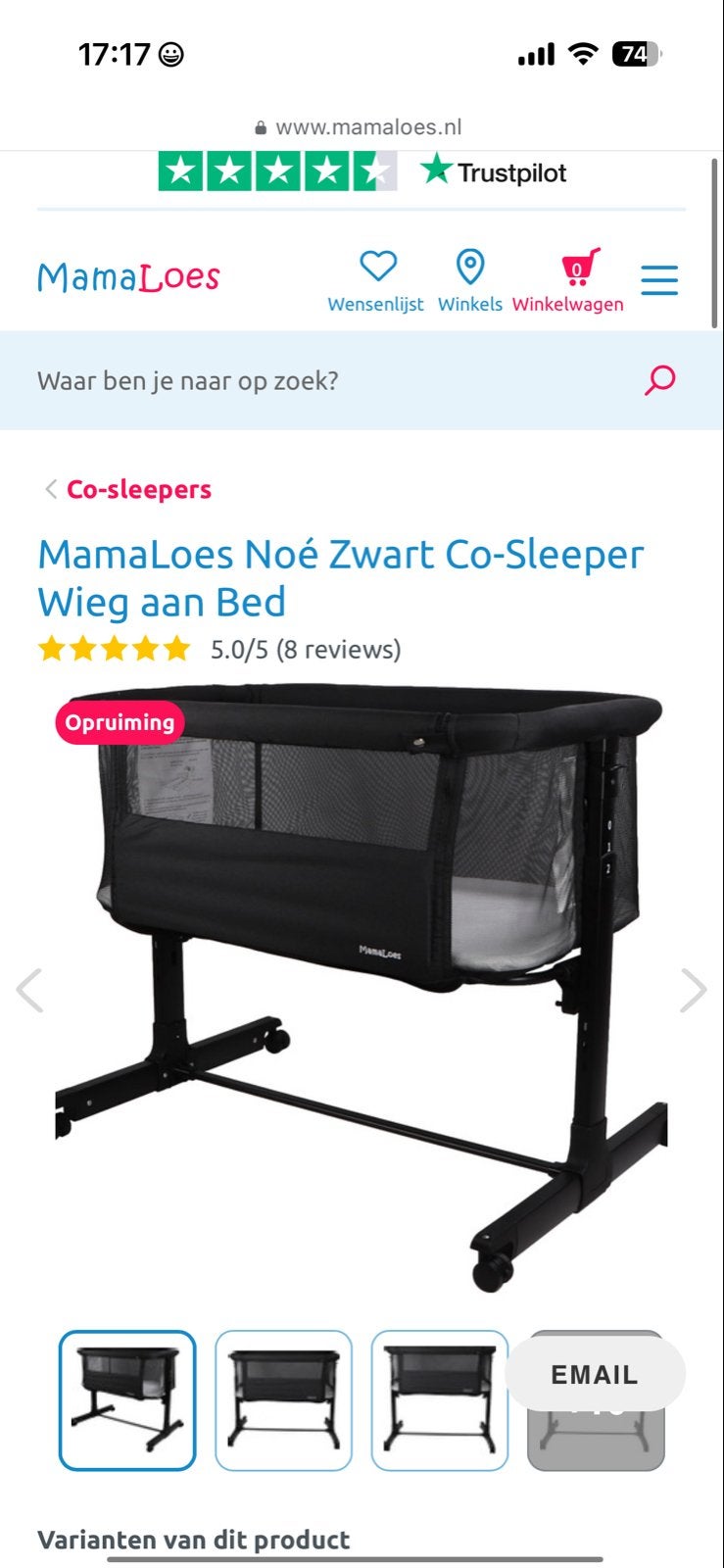 Dit weekend ophalen Co-sleeper, ideaal voor naast boxspring, Ophalen of Verzenden, Zo goed als nieuw, Wieg