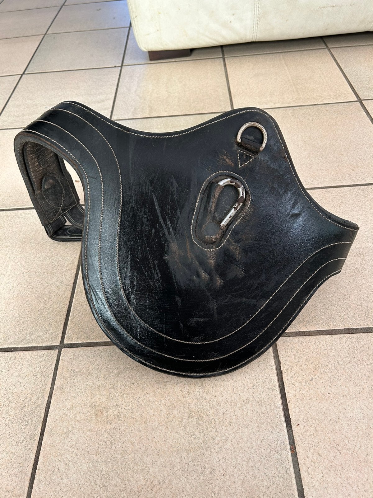 Springsingel met buikflap zwart 120cm, Dieren en Toebehoren, Ophalen of Verzenden, Zo goed als nieuw