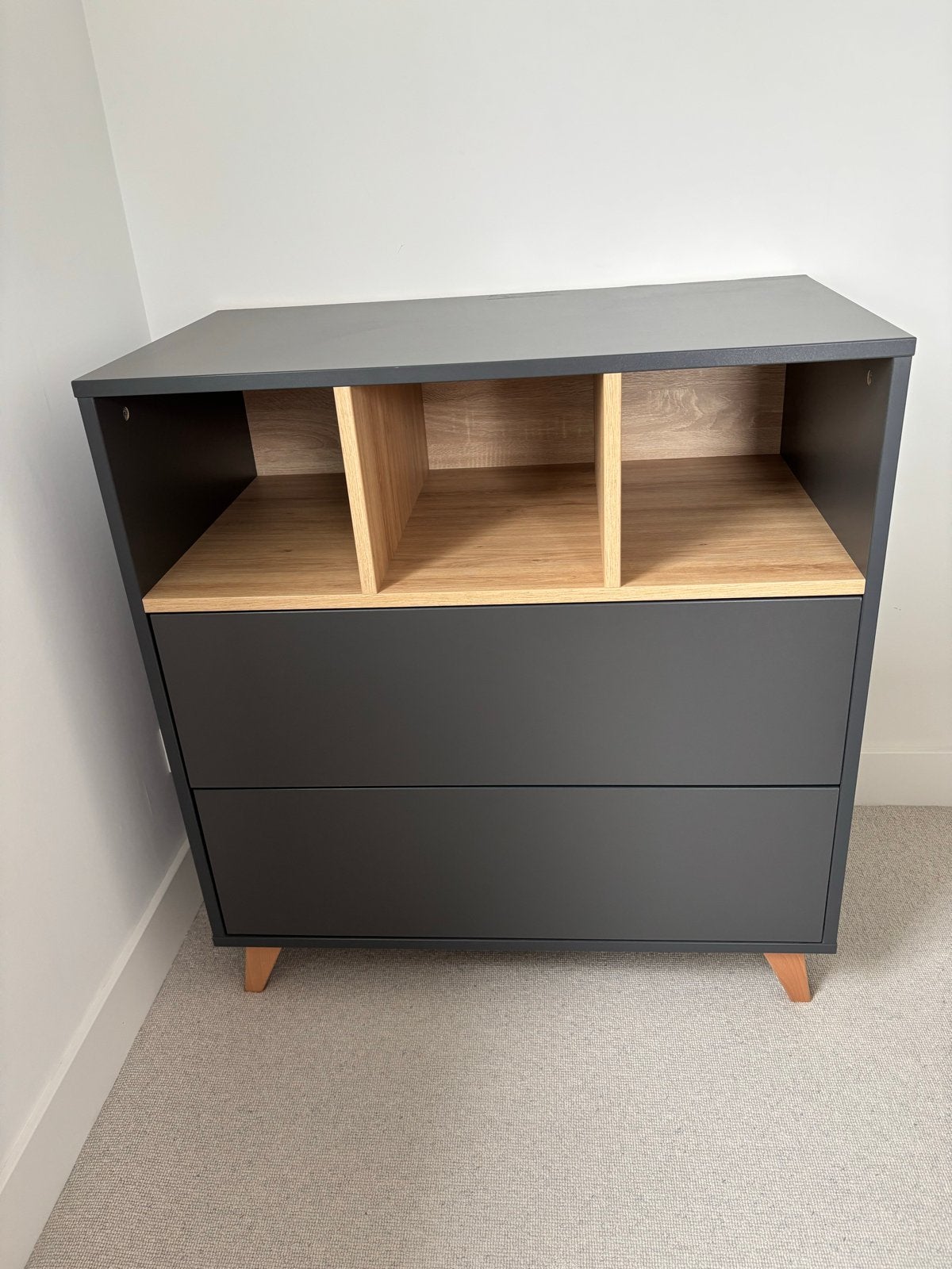 Commode Quax Loft anthracite, zgan, Ophalen, Zo goed als nieuw, 75 tot 100 cm, Minder dan 50 cm