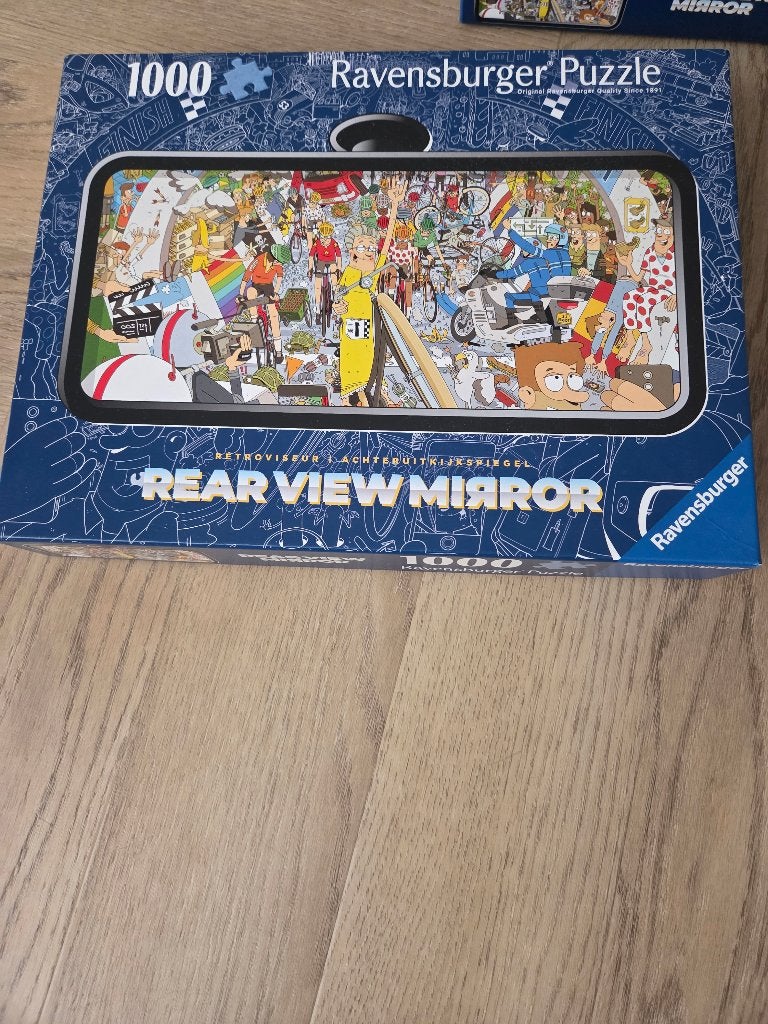 Ravensburger Legpuzzel 1000 stukjes Rear View Mirror, Ophalen, 500 t/m 1500 stukjes, Nieuw, Legpuzzel