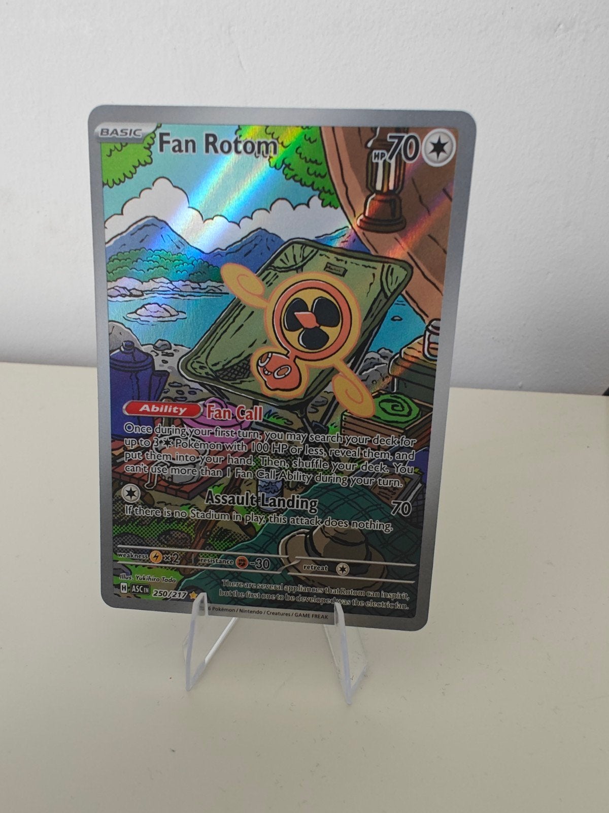 Fan Rotom 250/217 Full Art Pokémon Kaart, Ophalen of Verzenden, Zo goed als nieuw, Losse kaart, Foil