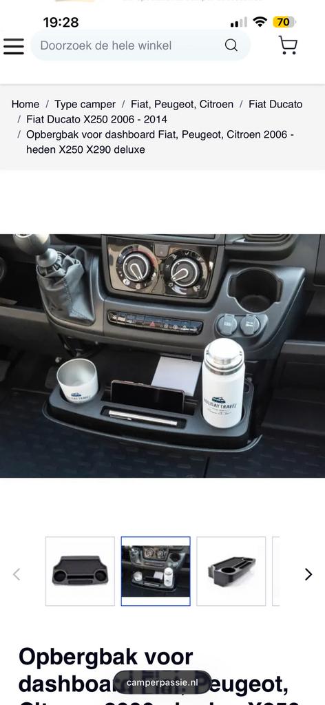 Opbergbak voor dashboard Fiat, Peugeot- heden X250 X290, Ophalen of Verzenden, Zo goed als nieuw