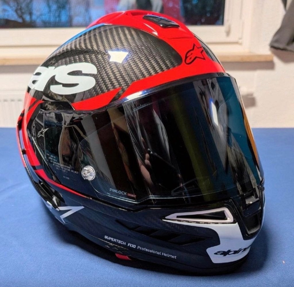 Alpinestars Supertech R10 Element – Carbon helm, maat L, Motoren, Ophalen of Verzenden, Tweedehands, Integraalhelm, Overige merken