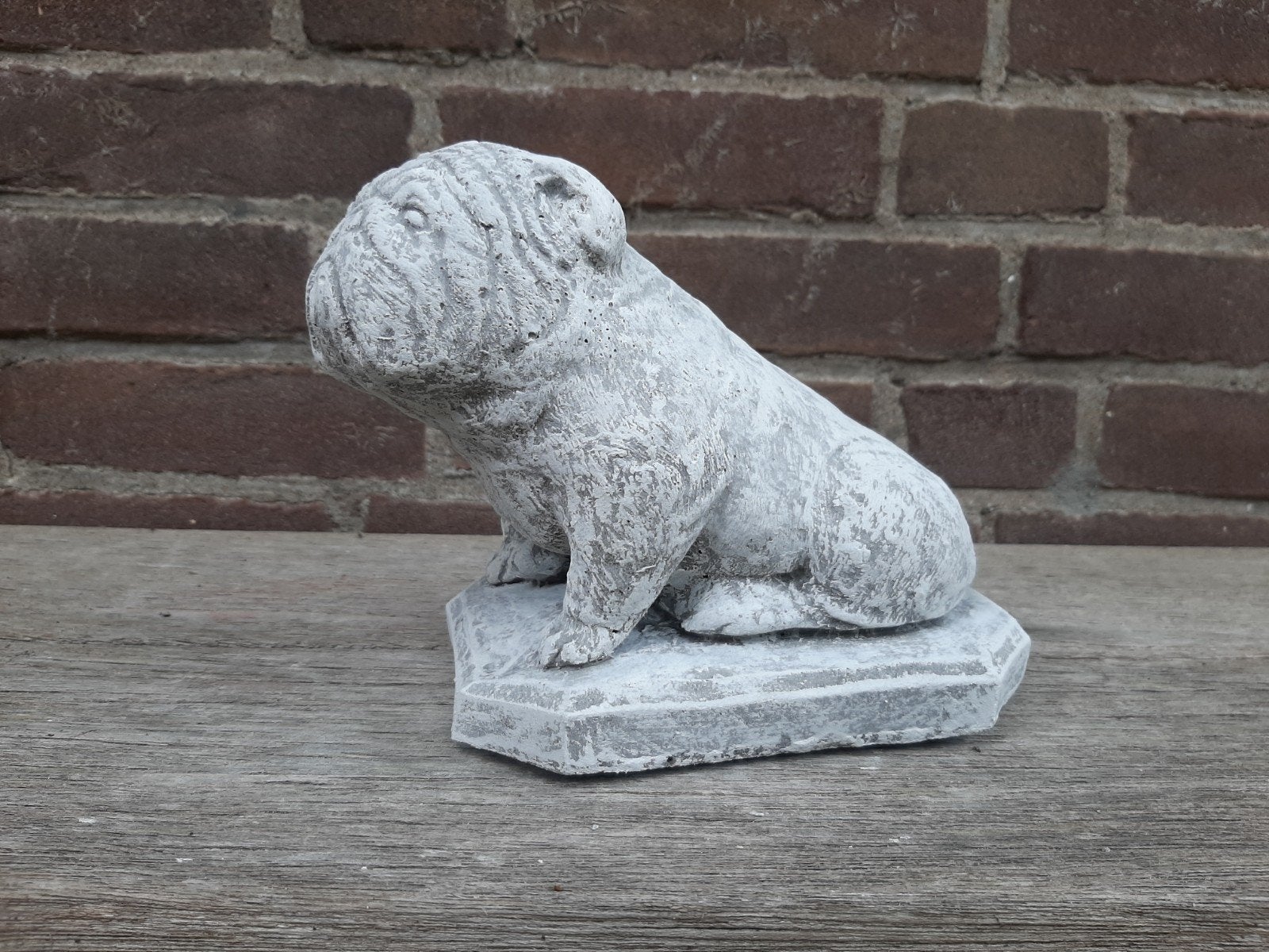 Hond betonnen beeld tuinbeeld beton, Tuin en Terras, Ophalen of Verzenden