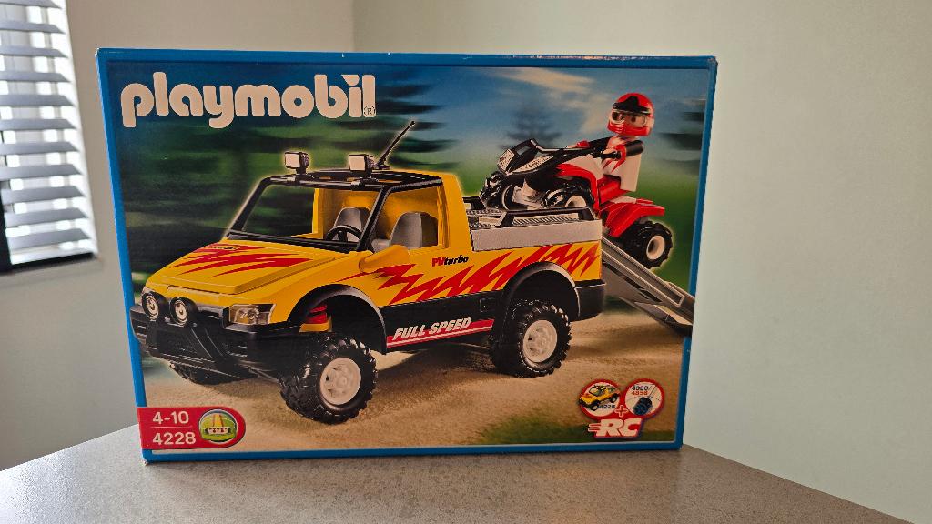 Playmobil 4228 Pick Up met quad nieuw in doos, Kinderen en Baby's, Speelgoed | Playmobil, Ophalen of Verzenden, Nieuw, Complete set