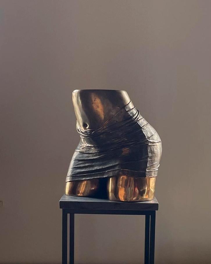 Christian Maas sculptuur “Tension” – sensueel bronzen beeld, Ophalen