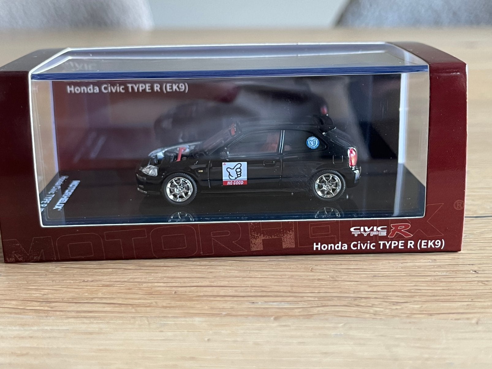 1:64 Motorhelix Honda Civic Type R (EK9) Racing Black, Ophalen of Verzenden, Nieuw, Auto