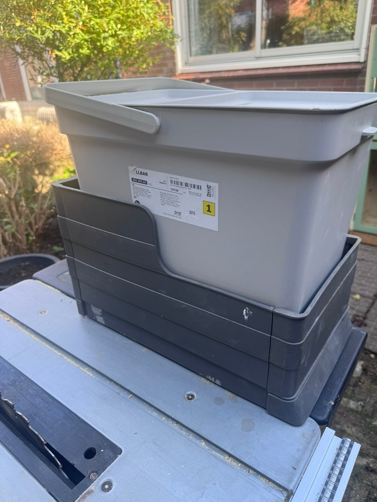 IKEA uitschuifbare afvalbak - GRATIS, 40 liter of meer, Ophalen, Gebruikt, Kunststof
