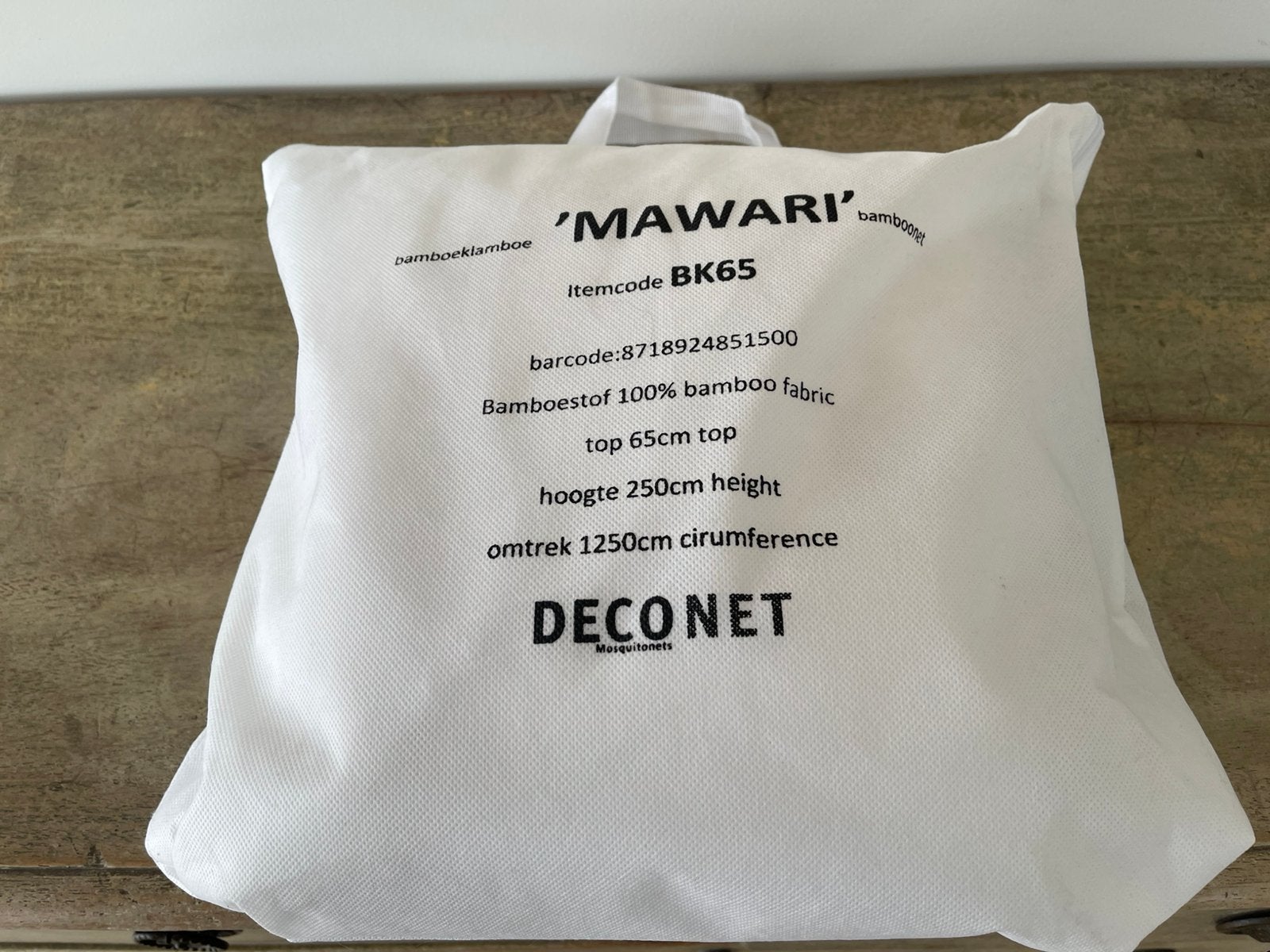 Deconet Mawari 2-persoons klamboe van bamboe **nieuw*, Ophalen of Verzenden, Nieuw