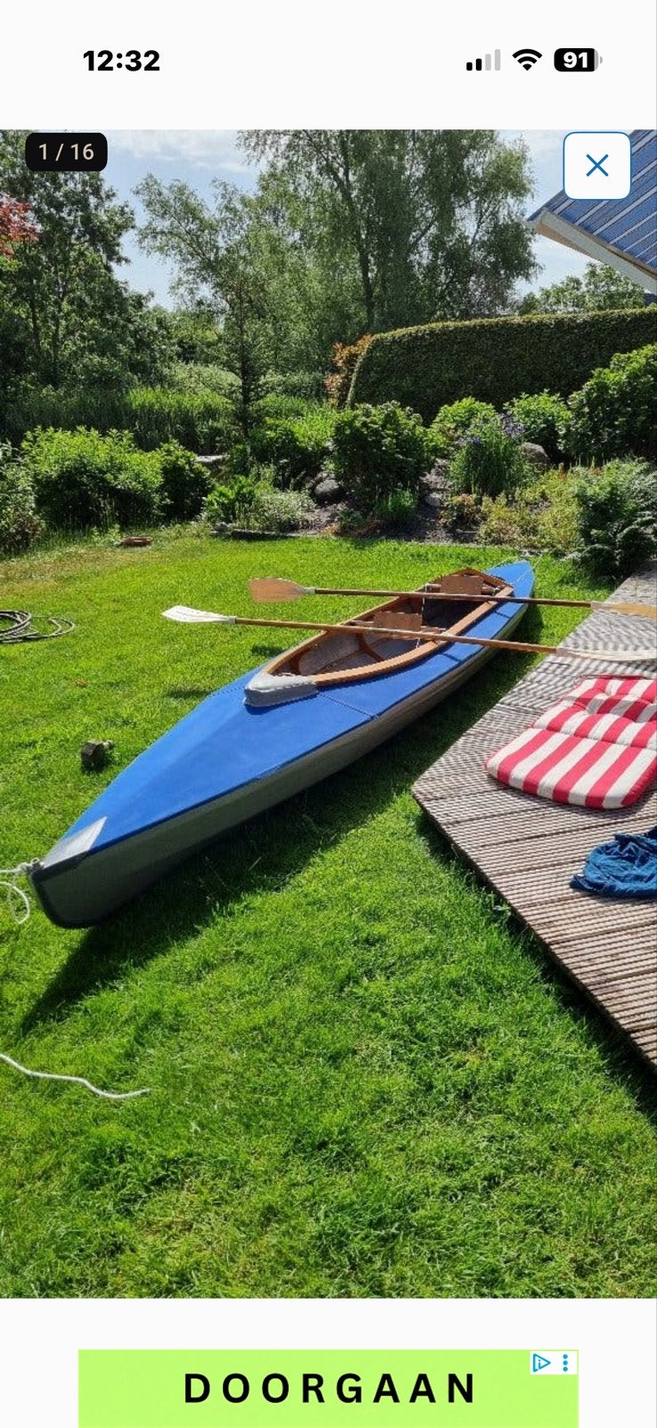 Vintage Kano uit de jaren '60 - Compleet met spanten en doek, Watersport en Boten, Ophalen, Gebruikt