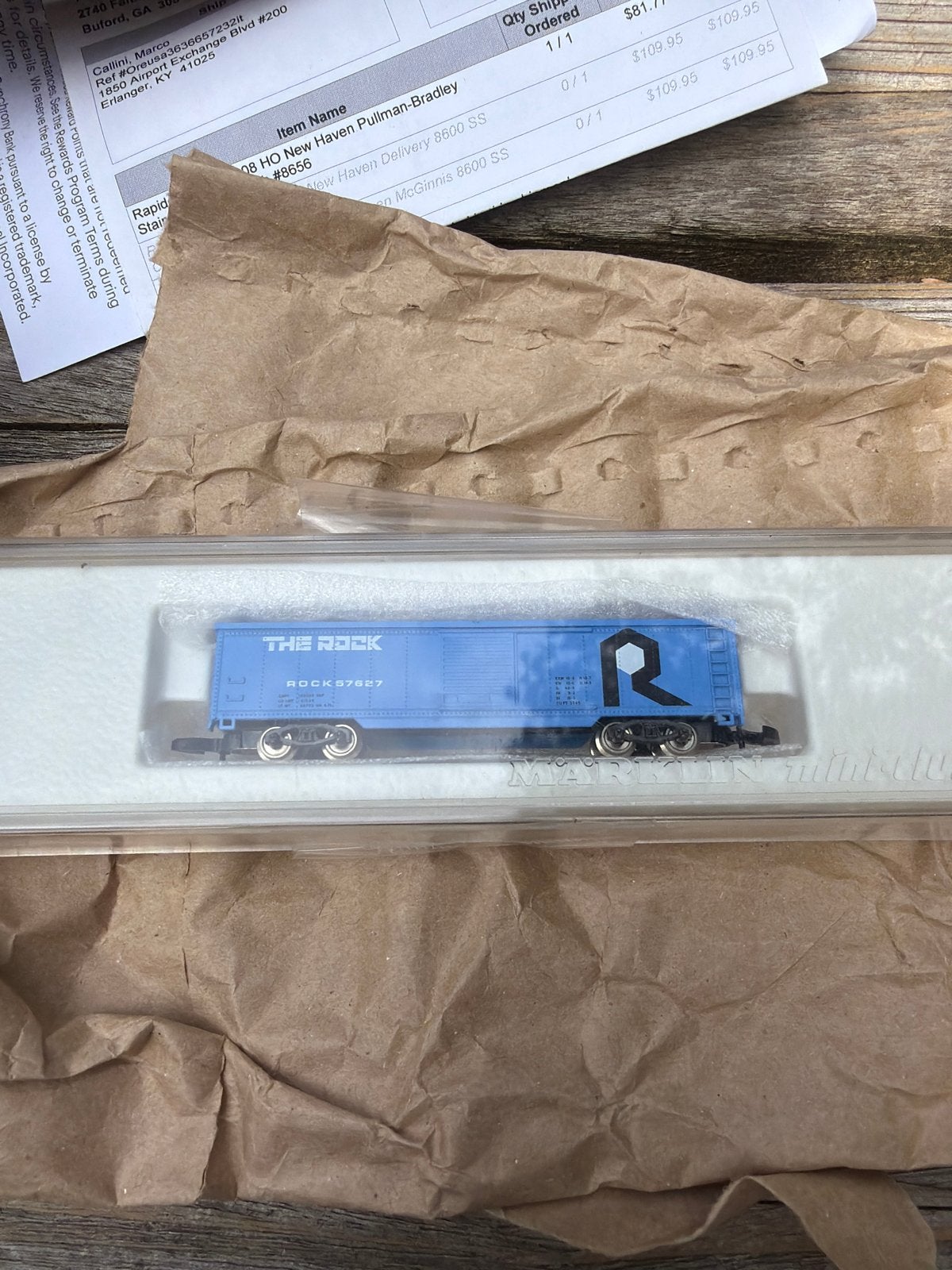 Märklin Mini-Club Wagon 'The Rock' 8696 A, Wisselstroom, Wagon, Ophalen of Verzenden, Zo goed als nieuw