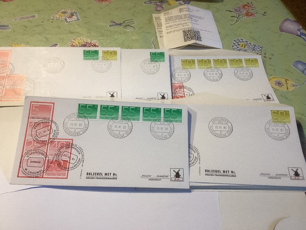 No5120 Philato 5fdc W39 Heb ook Nederland jaargangen fdc 1, Ophalen, Onbeschreven, Nederland