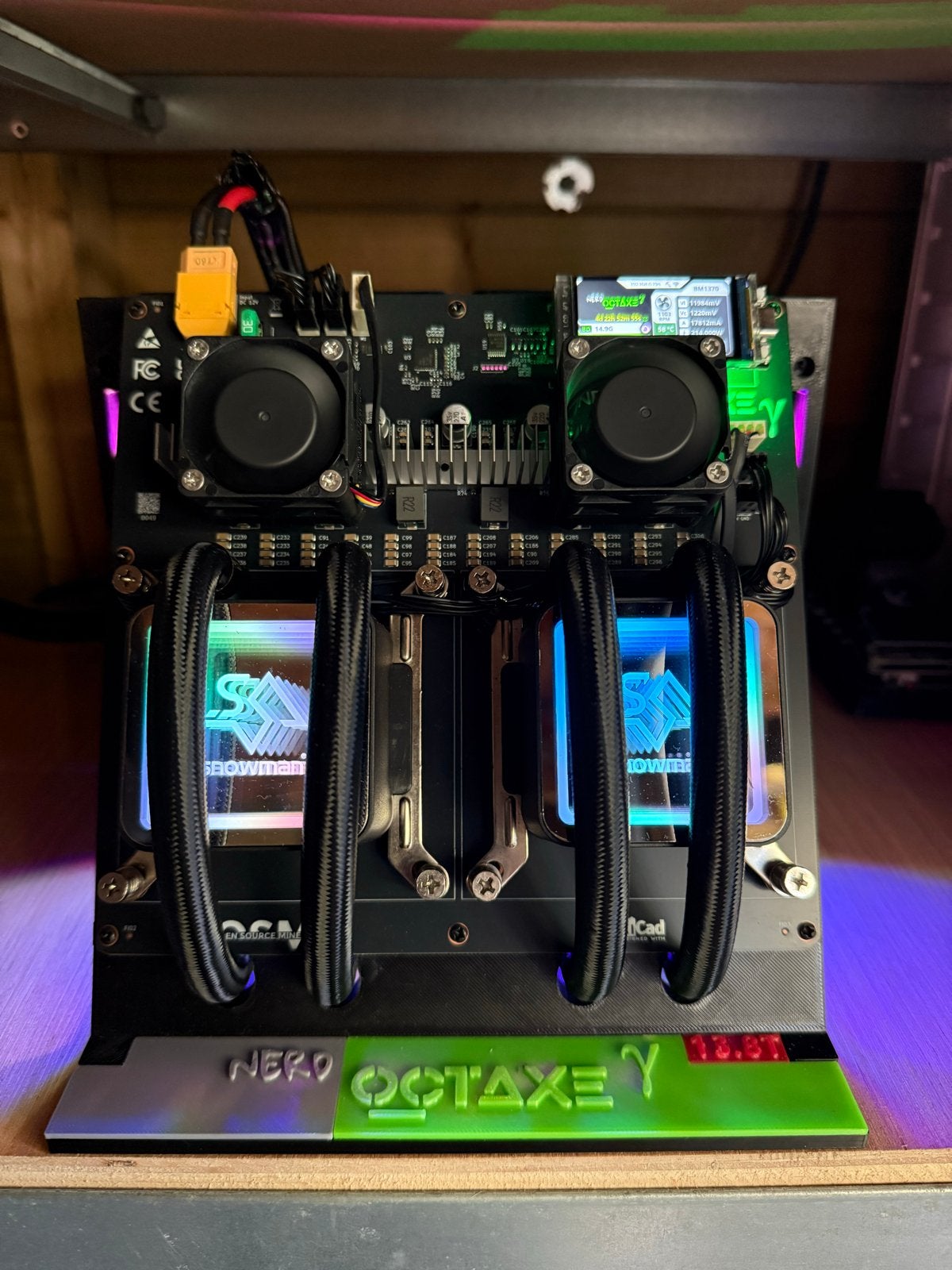 Nerd octaxe 13,8 TH/s Hydro Solo Miner, Ophalen of Verzenden, Zo goed als nieuw, Onbekend