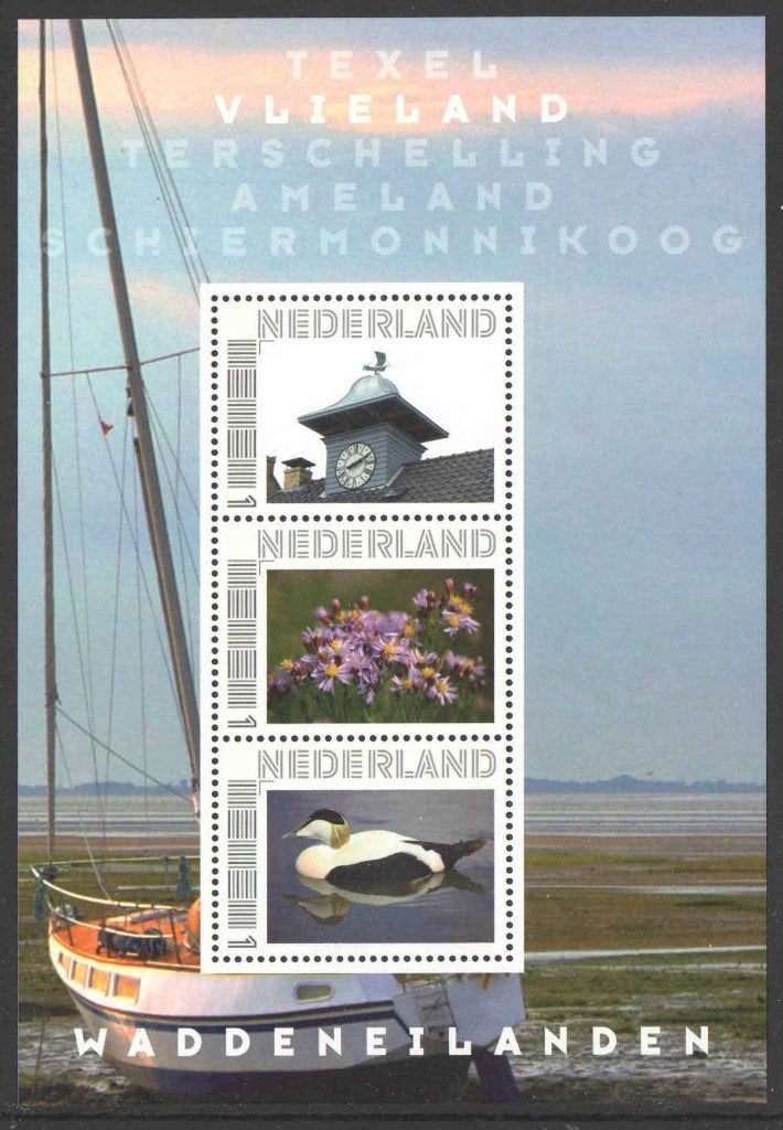 Postzegels Waddeneilanden: Vlieland 3, Postzegels en Munten, Ophalen of Verzenden, Na 1940, Postfris