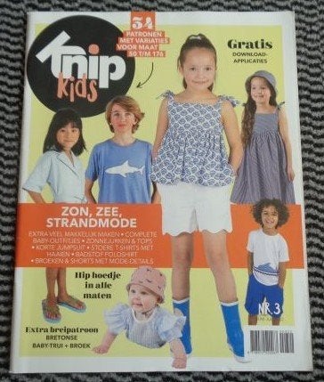 Knipkids Knippie nr. 3 juni, juli 2022 maat 50 t/m 176, Verzenden, Zo goed als nieuw, Kind, Knippie