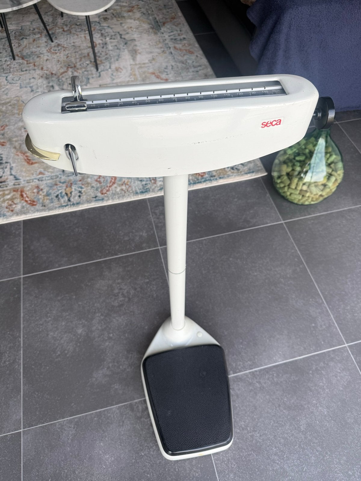 Vintage Seca Personenweegschaal - Analoog en Robuust, Witgoed en Apparatuur, Weegschalen, Ophalen, Gebruikt, Analoog, 100 kg of meer