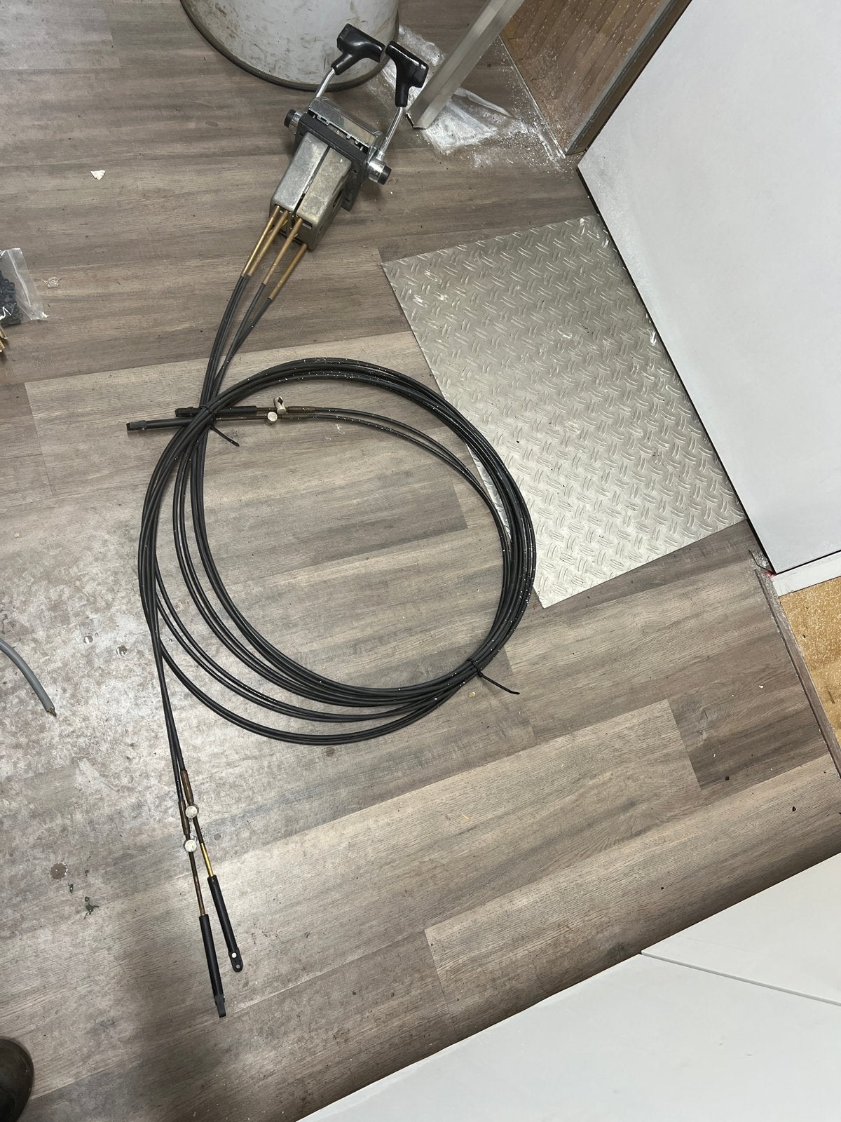 Mercury dubbele motor bediening met 16ft kabels, Watersport en Boten, Ophalen of Verzenden, Gebruikt, Motor en Techniek