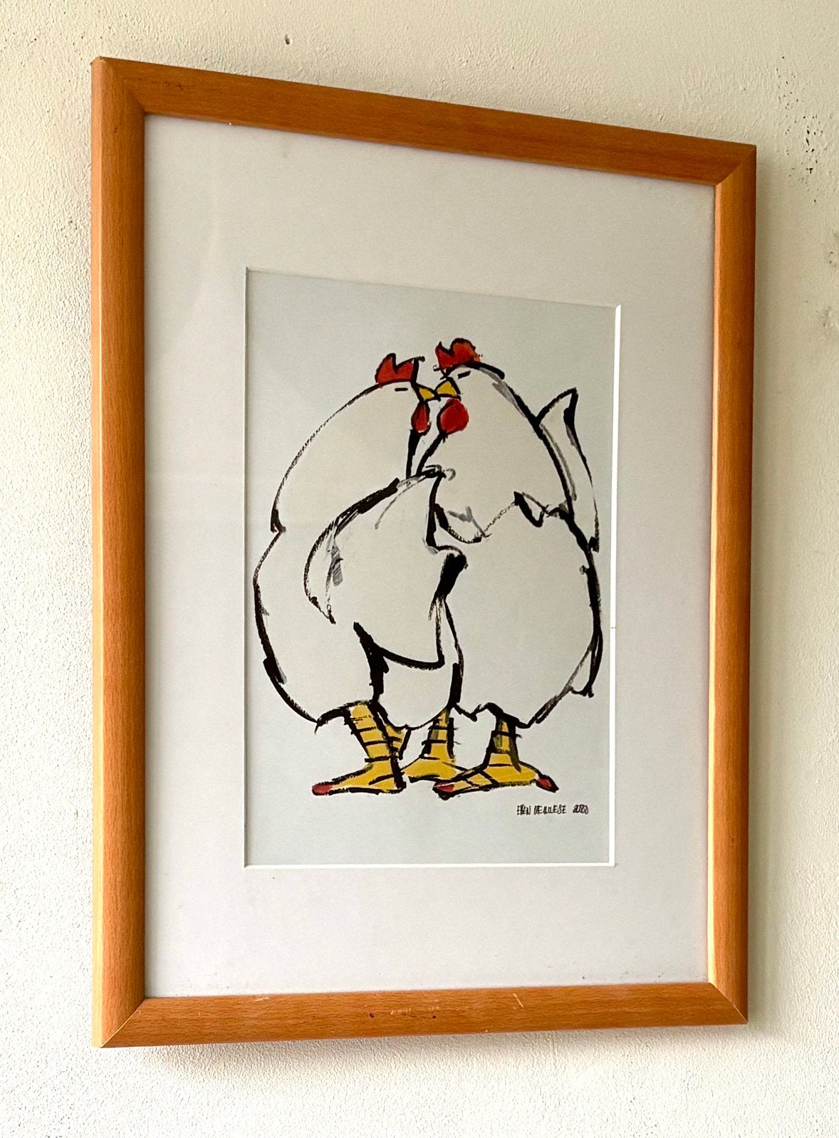 Ingelijste zeefdruk of litho van Ellen Meuwese, Ophalen of Verzenden