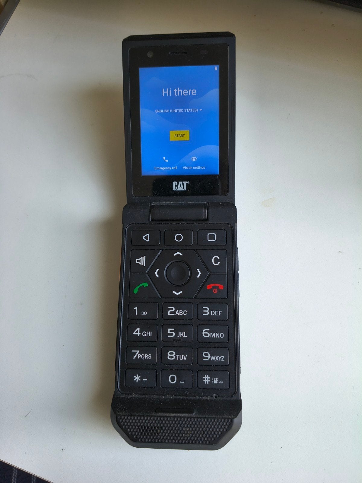 Cat s22 flip - smart dumb phone met Android Go, Zwart, Touchscreen, Ophalen of Verzenden, Zo goed als nieuw