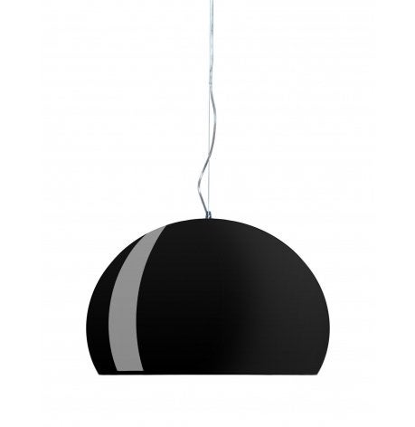 Moderne Zwarte Hanglamp Kartell Fl/y lanp, Ophalen of Verzenden, Gebruikt, Metaal, Minder dan 50 cm