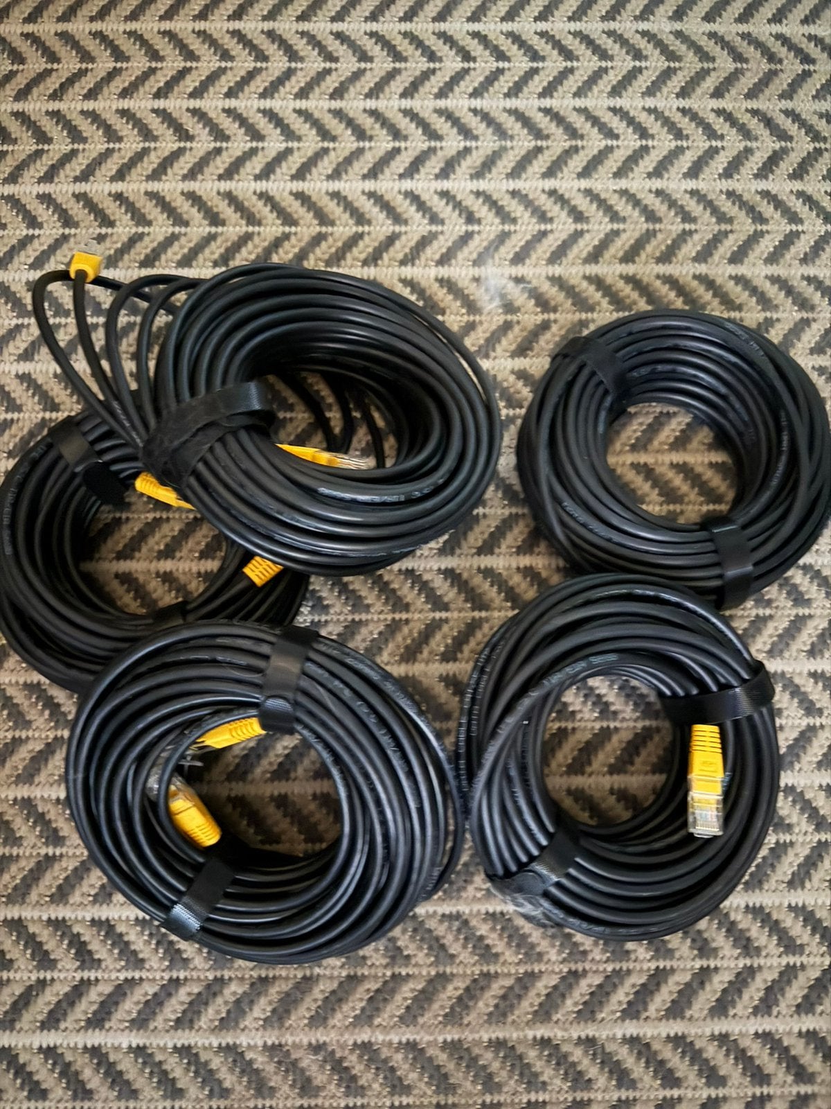 UTP Kabel CAT5e 15m Zwart 10x, Ophalen of Verzenden, Nieuw, 10 meter of meer