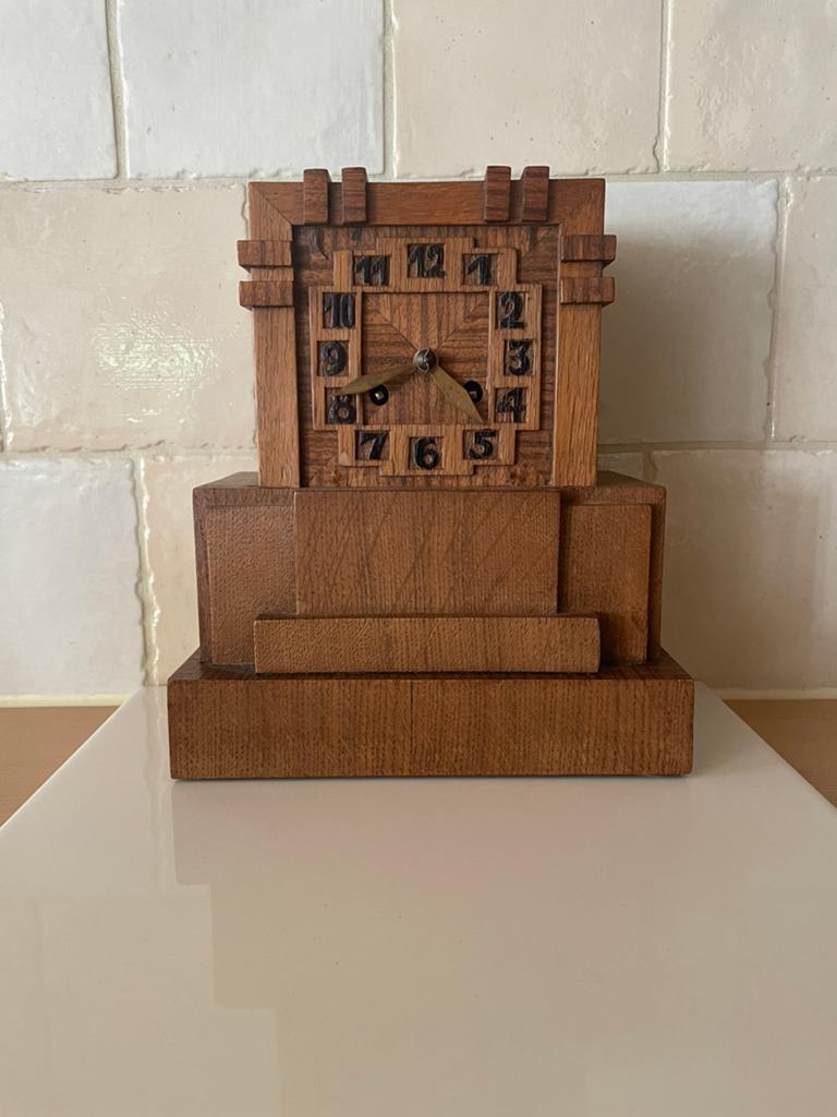 Tafelklokje amsterdamse school, Antiek en Kunst, Antiek | Klokken, Ophalen of Verzenden