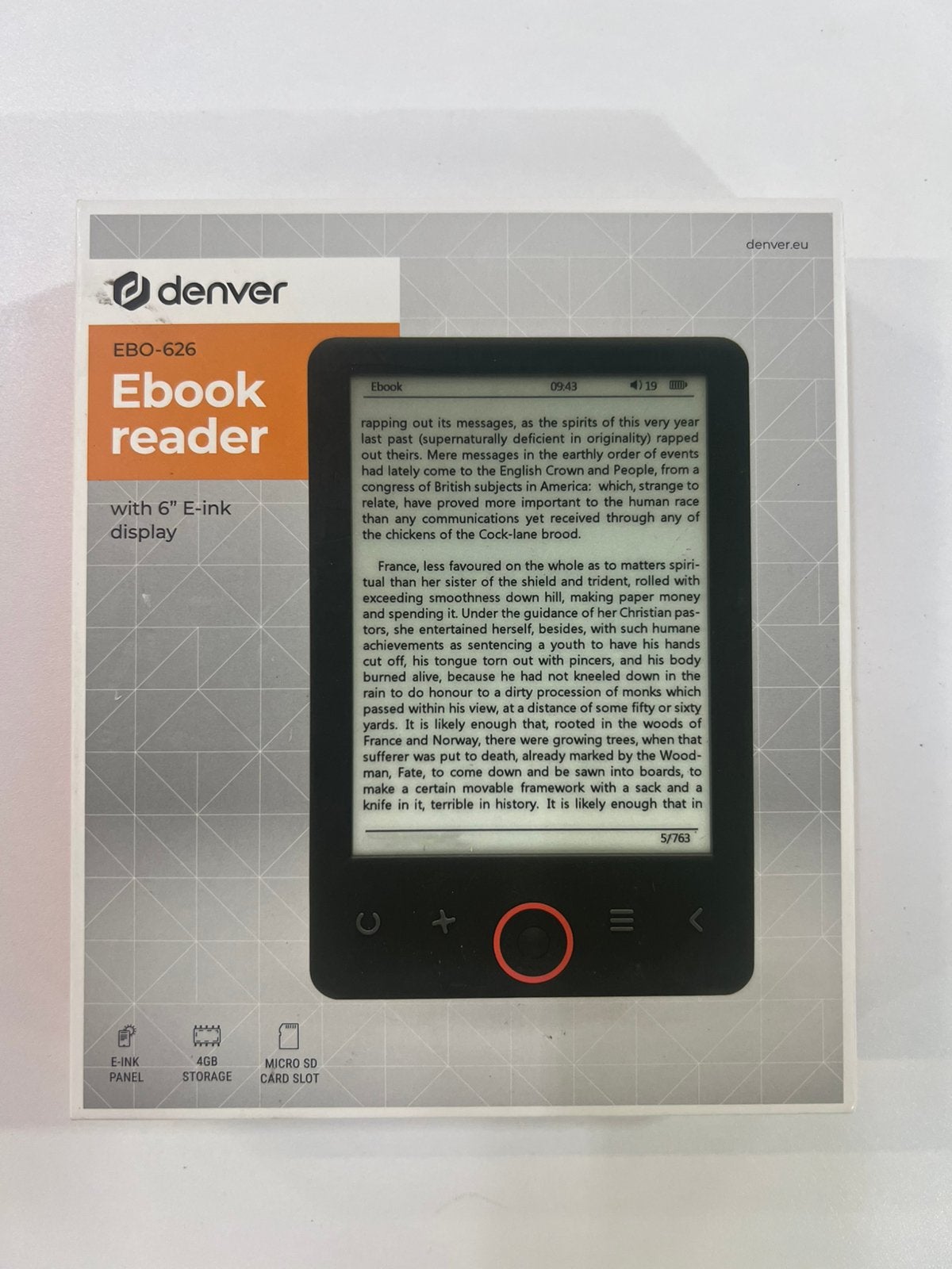 Denver EBO-626 eBook Reader te koop, Computers en Software, E-readers, Ophalen of Verzenden, Zo goed als nieuw