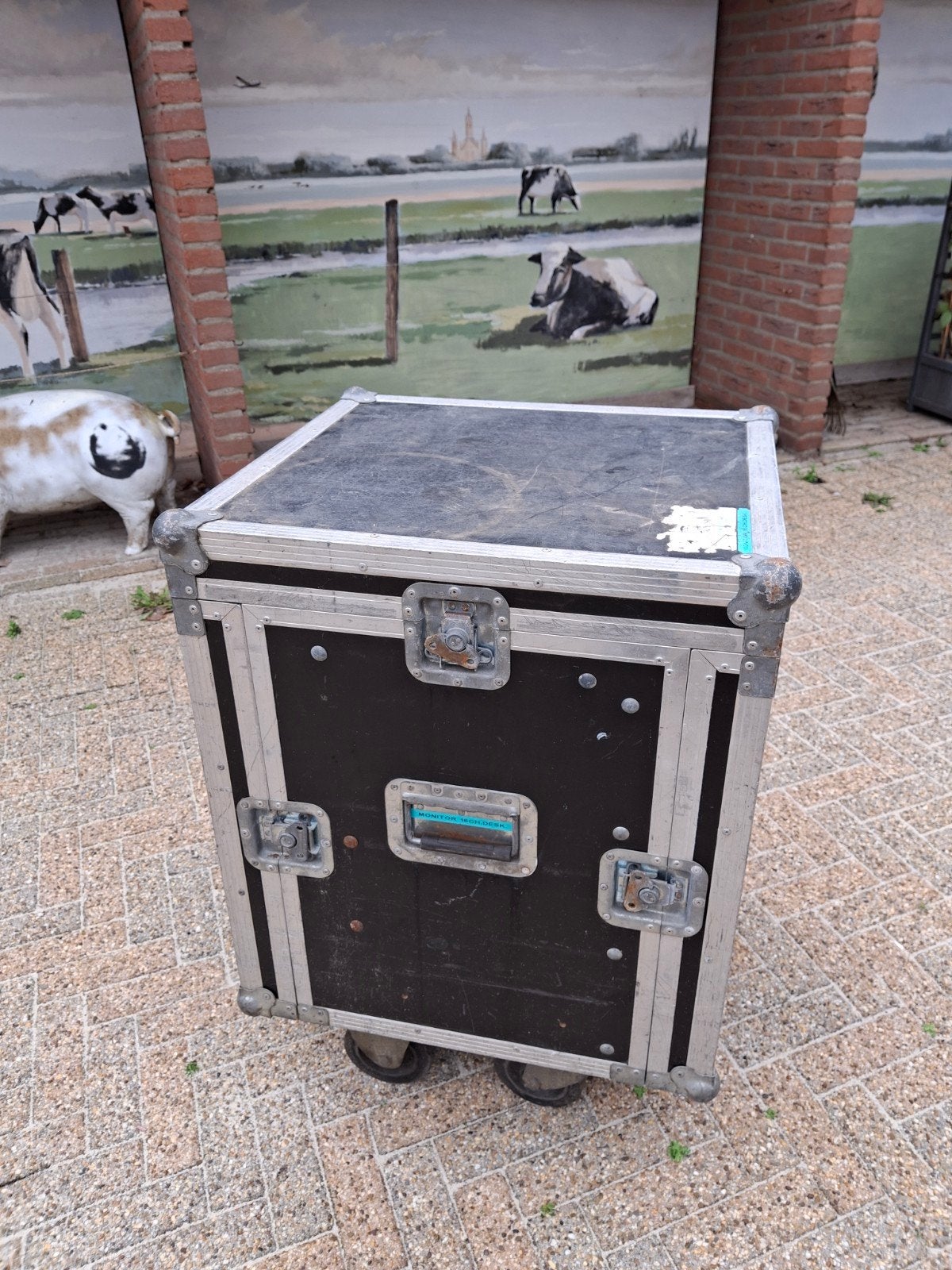 Stevige Flightcase met Wielen - 59x45x82 cm, Ophalen, Gebruikt, Flightcase