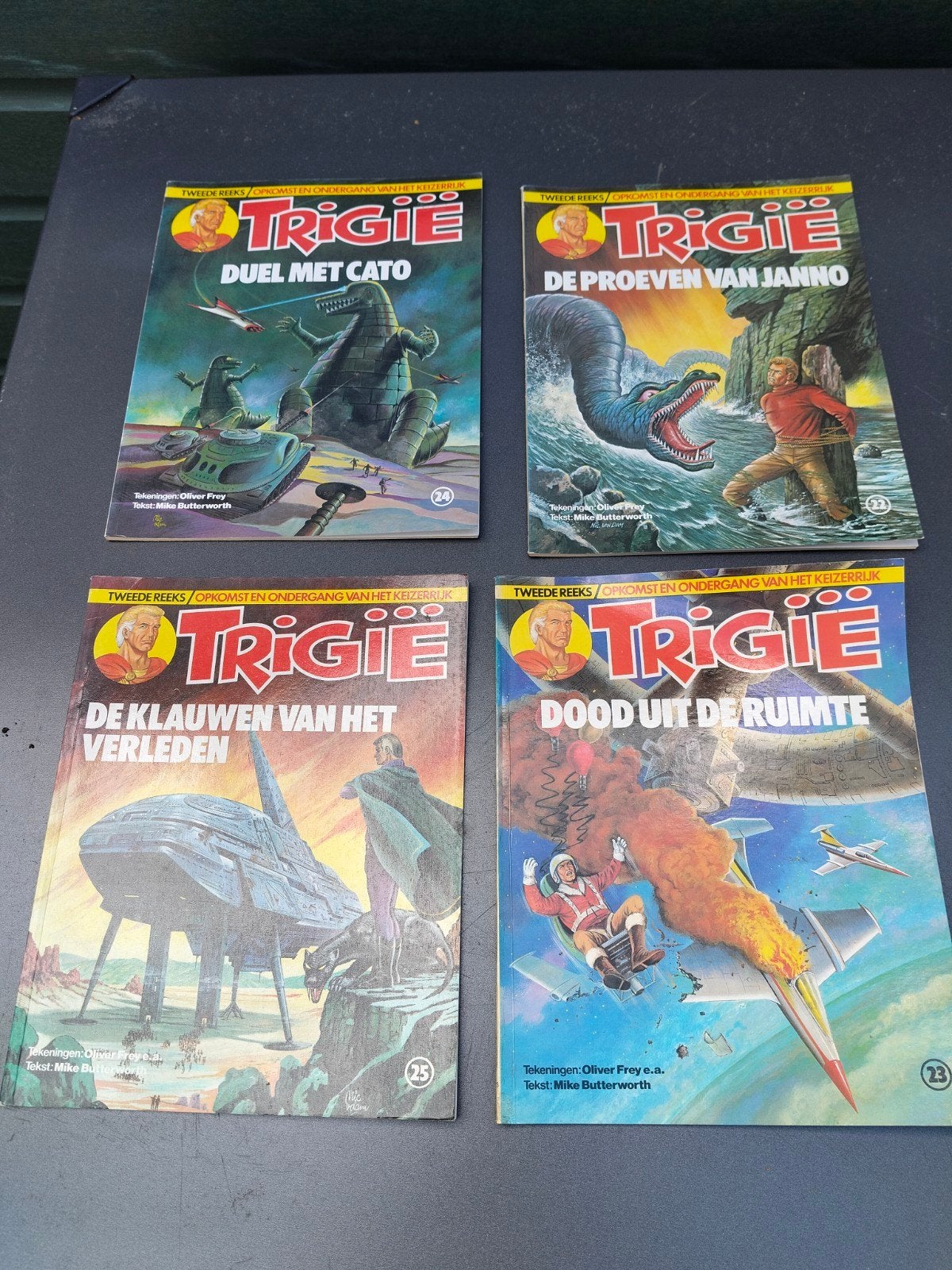 Trigie Stripboeken - 4-delige serie, Boeken, Stripboeken, Meerdere stripboeken, Verzenden, Gelezen