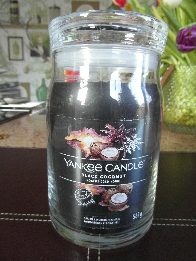 Yankee Candle Geurkaars "BLACK COCONUT", Overige materialen, Nieuw, Ophalen of Verzenden, Kaars
