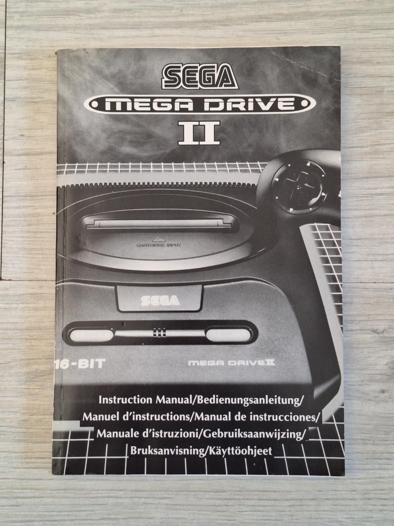 Sega Mega Drive ii / 2 Manual, Spelcomputers en Games, Ophalen of Verzenden
