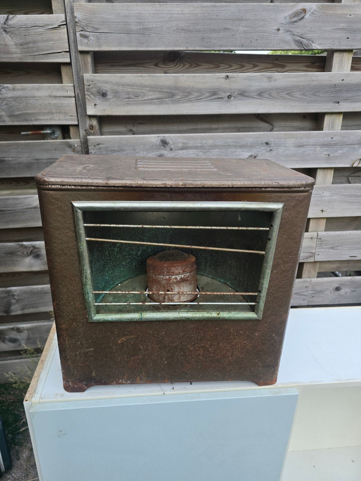 Oude gas kachel - Vintage gaskachel, Huis en Inrichting, Ophalen, Gebruikt, Gas, Gaskachel
