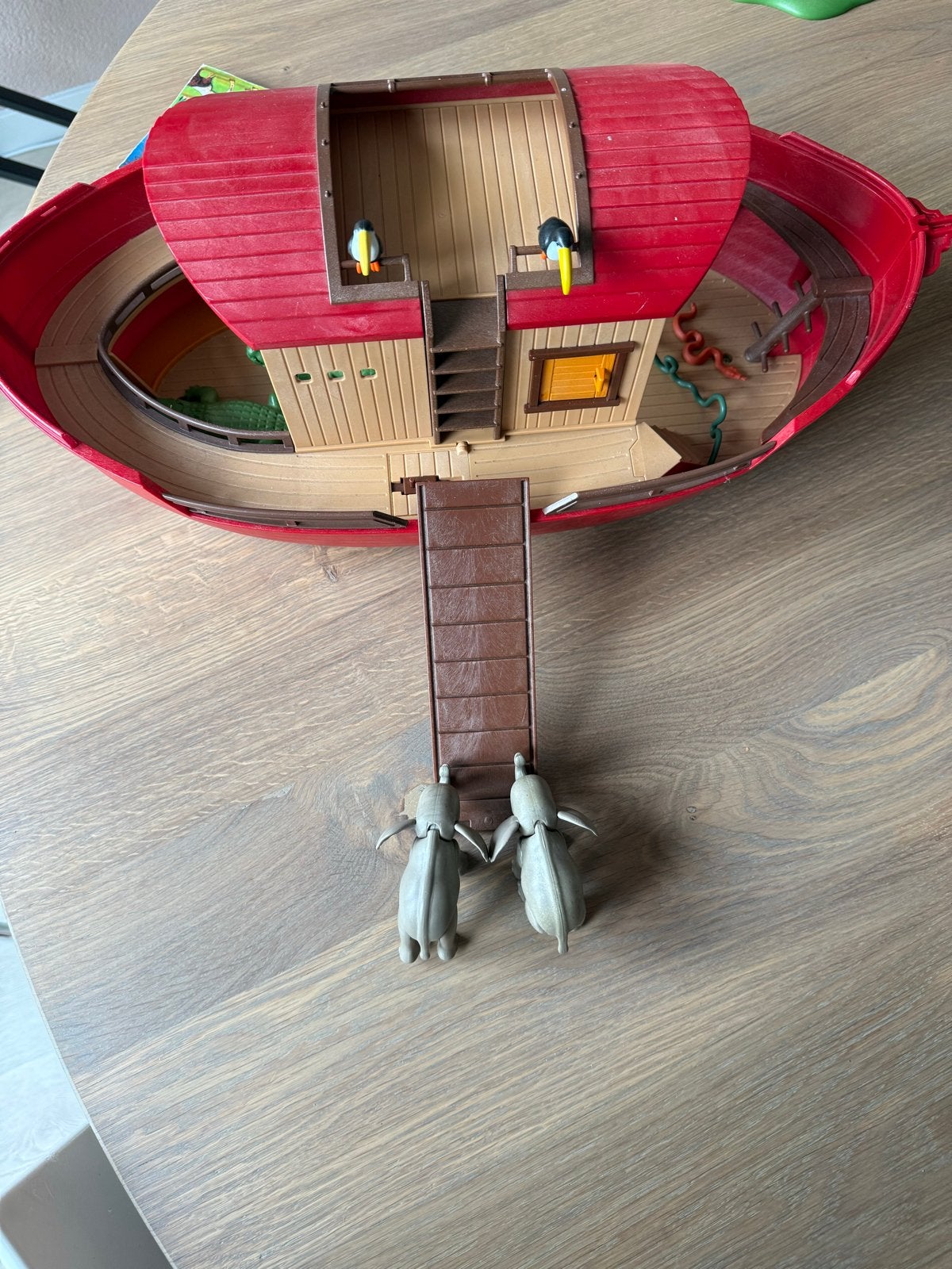 Playmobil Ark met dieren - Compleet en in goede staat, Ophalen, Gebruikt, Losse onderdelen, Boot/Schip
