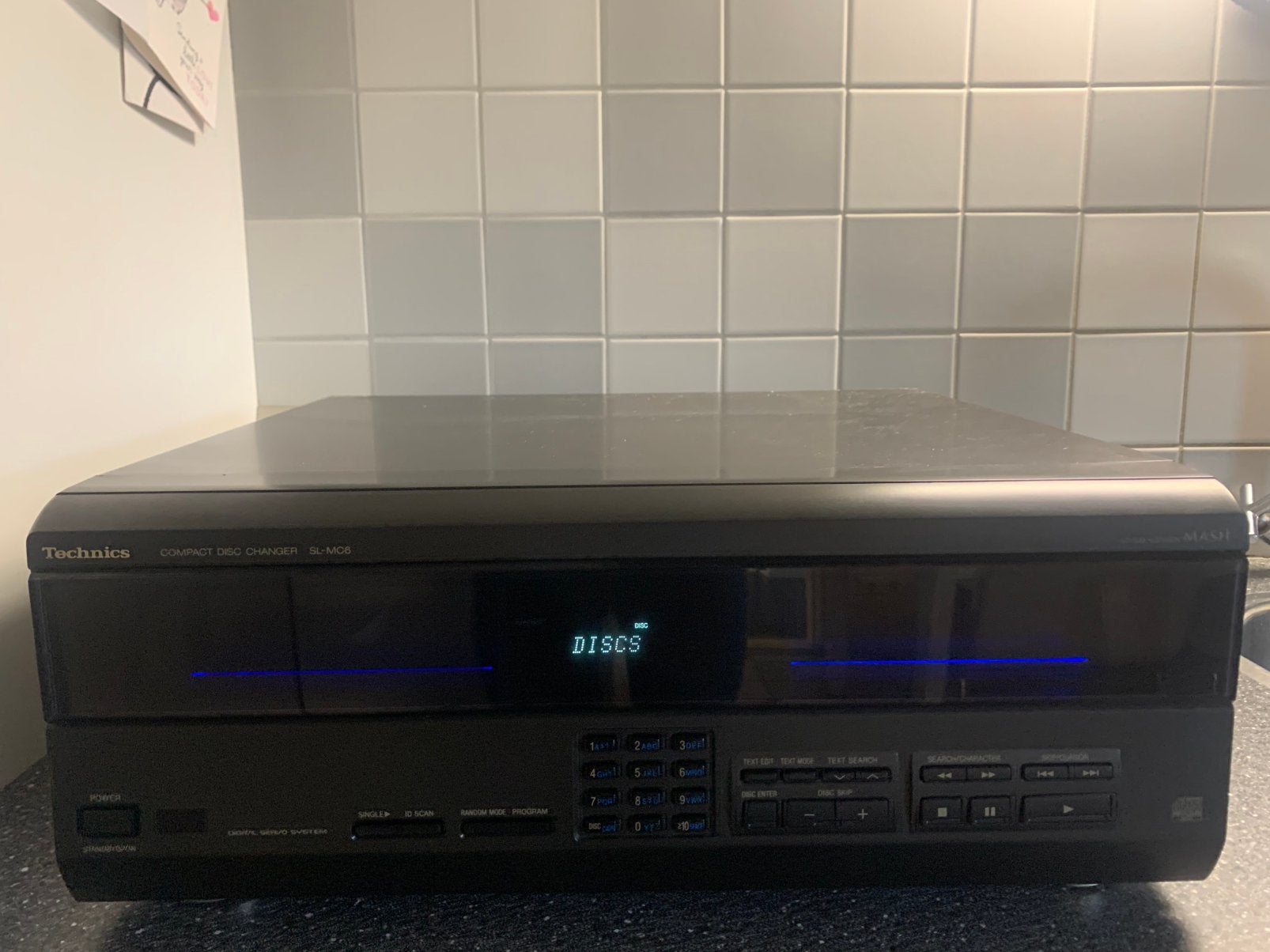 Technics SL-MC6 110+1 COMPACT DISC CHANGER, Ophalen of Verzenden, Gebruikt, Technics, Wisselaar