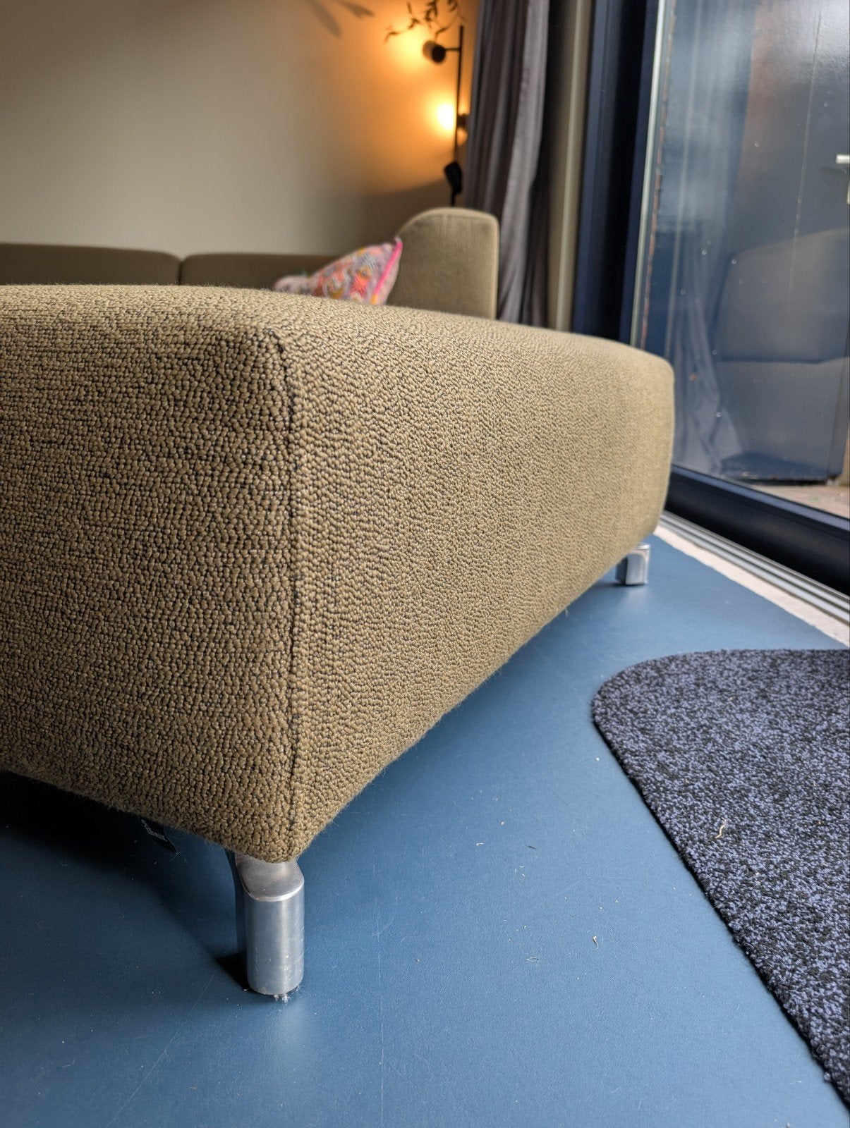 Leolux Faya Lobi Hocker Poef - Gebruikt, kleur verschoten, Ophalen, Gebruikt, 50 tot 75 cm, 75 tot 100 cm