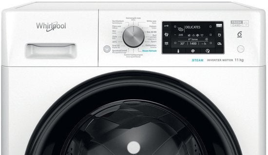 Whirlpool wasmachine FFD 11489E BV BE - 11 kg, Witgoed en Apparatuur, Whirlpool Nederland B.V., 1200 tot 1600 toeren, 10 kg of meer