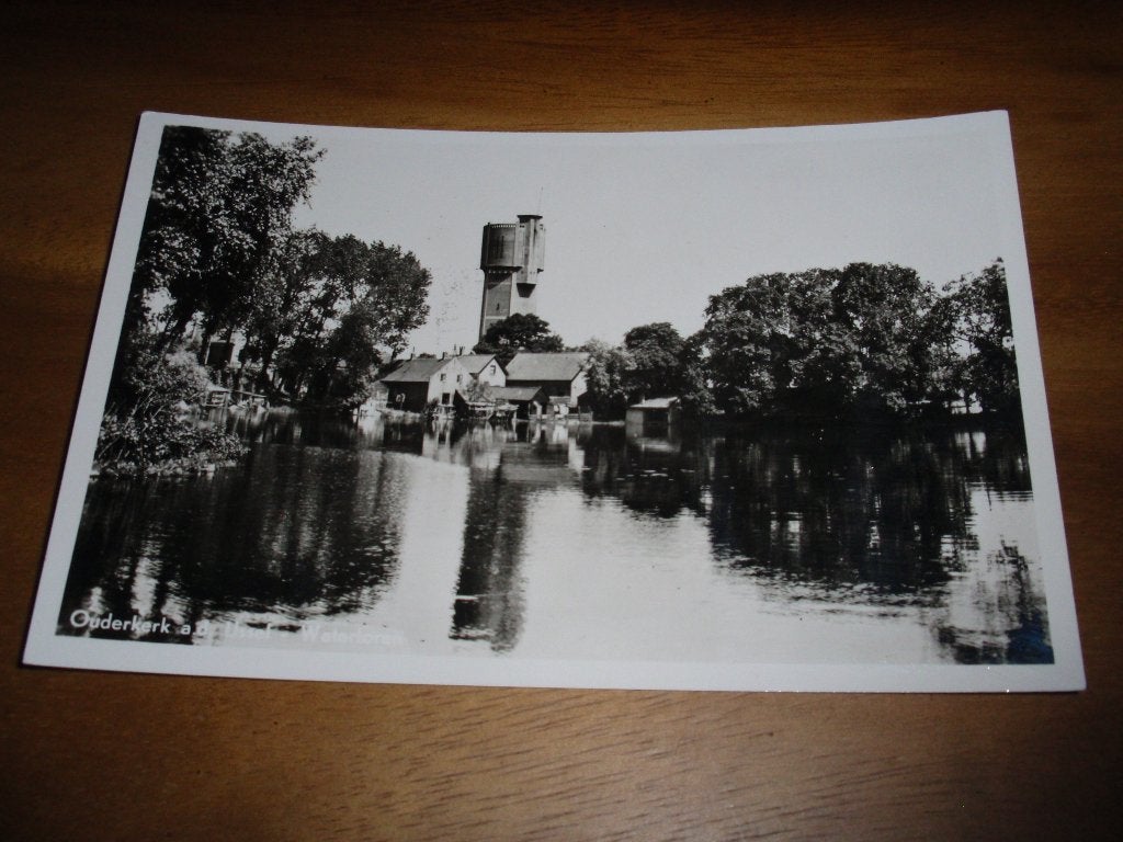 Ouderkerk aan den IJssel met watertoren, Verzenden, 1940 tot 1960, Gelopen, Zuid-Holland