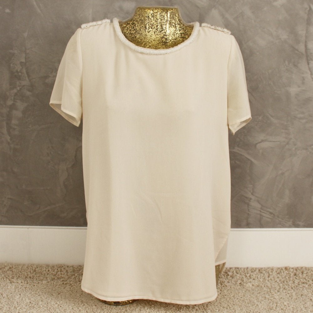 Prachtig Supertrash Shirt - 98 (Maat 40) € 25,-, Maat 38/40 (M), Supertrash, Beige, Ophalen of Verzenden