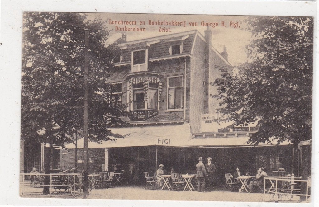 Zeist-Lunchroomen Banketbakkerij van G. H. Figi 1916, Verzenden, Voor 1920, Gelopen, Utrecht